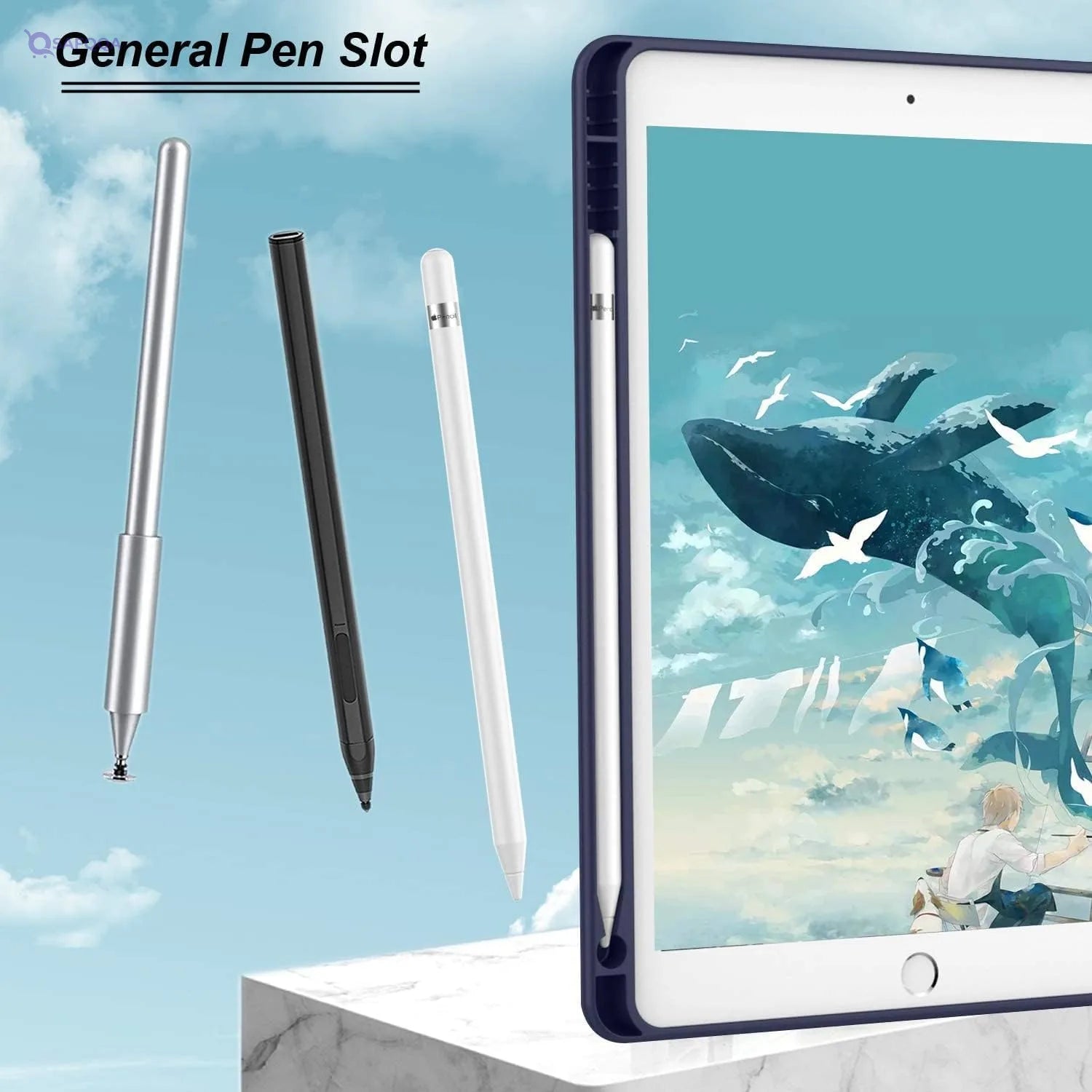 Generic Samsung Galaxy Tab a7,  Navy - Safqqa