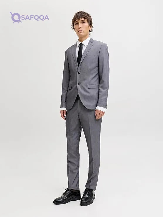Jack & Jones Jprfranco Suit NOOS Men's Costume – Light Grey Heather, Super Slim Fit - Safqqa