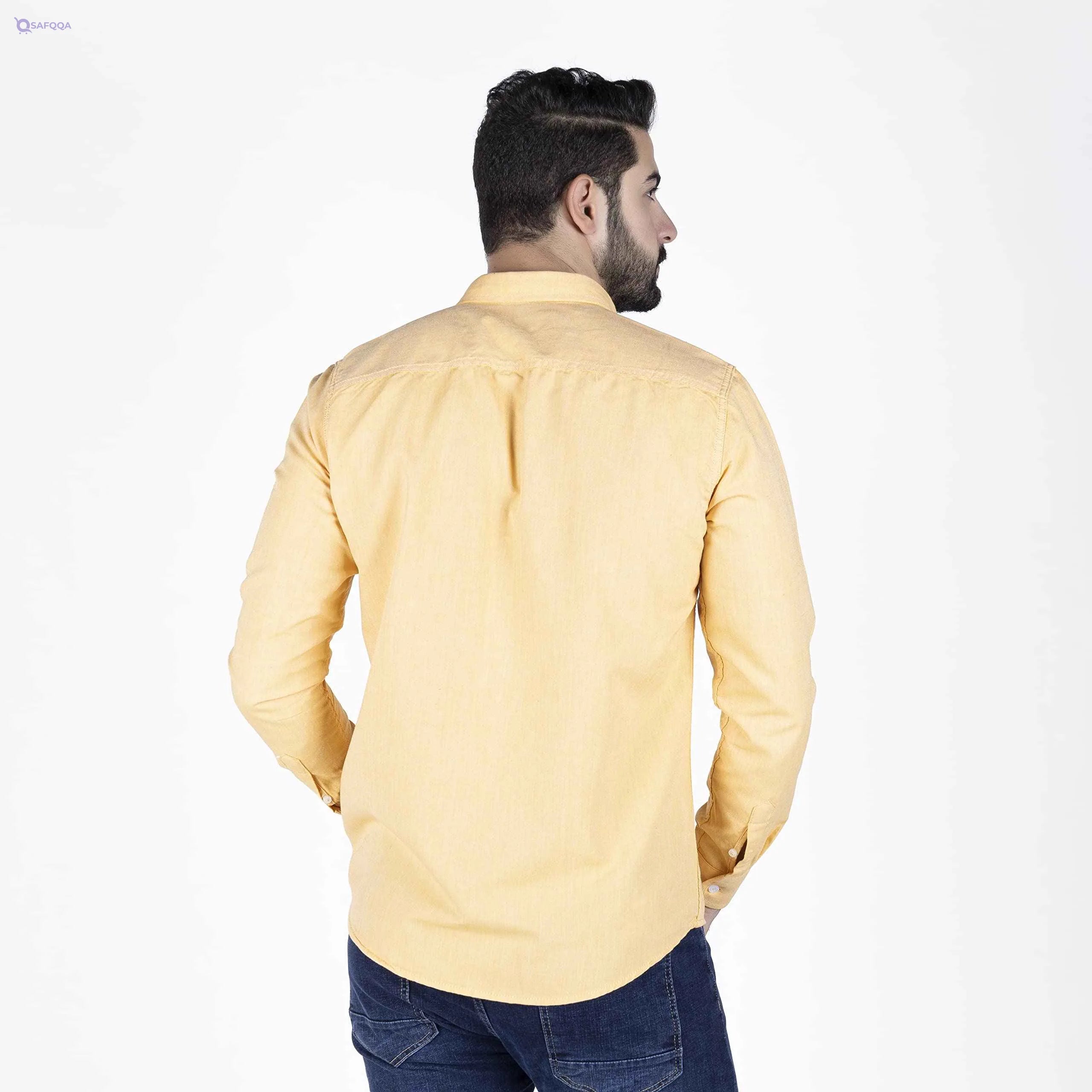 Firewood mens Firewood Basic Logo Shirt,L.Orange Shirt - Safqqa Egypt