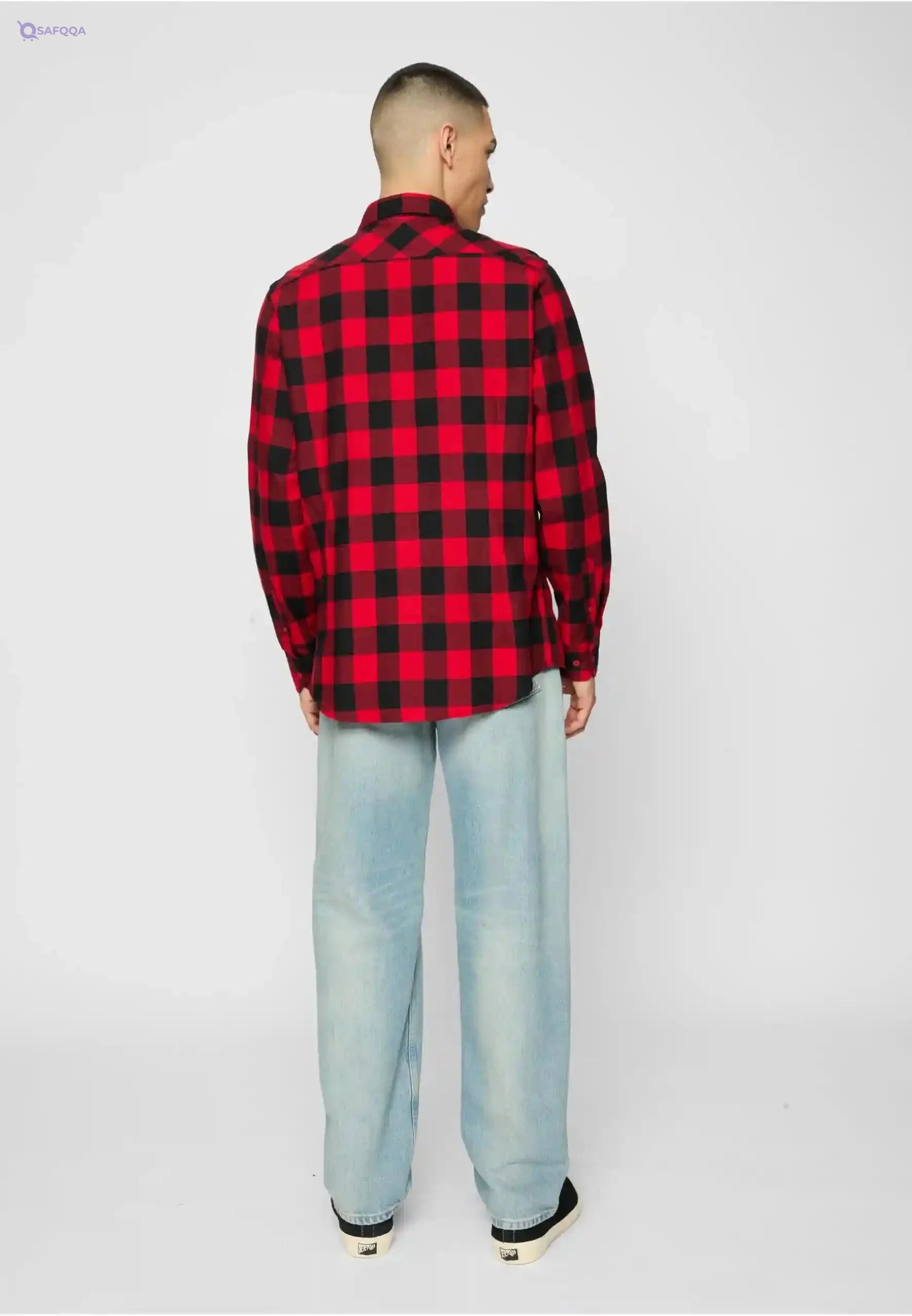 Urban Classics Shirts For Mens Black/red - Safqqa Egypt