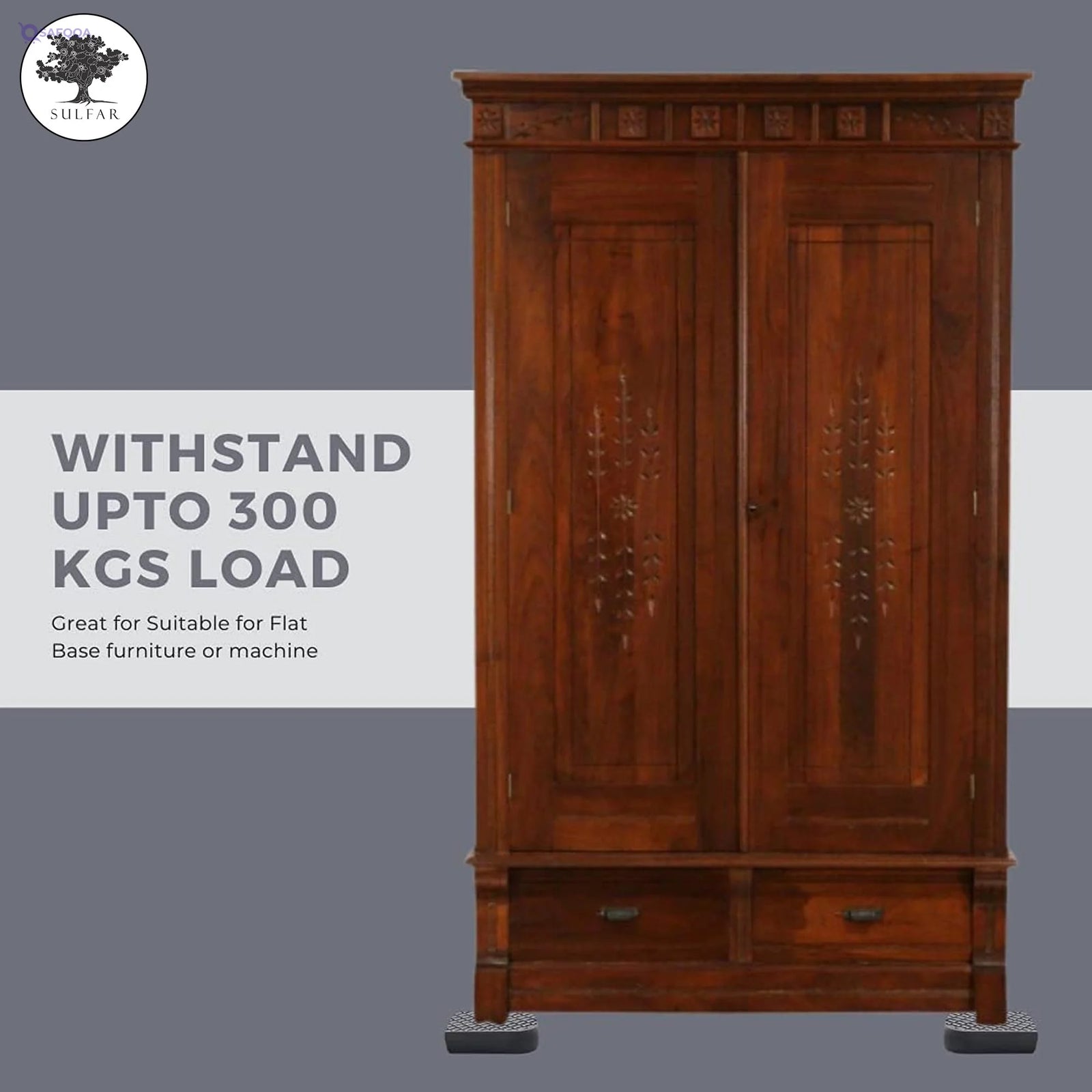 Sulfar Heavy Duty Rectangular Stand – Multipurpose Base Support - Safqqa