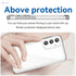 HidWee Crystal Clear Case Compatible with Samsung Galaxy A55 5G, Anti-Yellowing and Anti-Scratch Case, Anti-Shock Hybrid PC and TPU Silicone for Samsung Galaxy A55 5G - Transparent - Safqqa