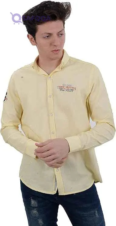 White Rabbit Men's Long Sleeve Shirt - Model WR2014S20 - Safqqa Egypt