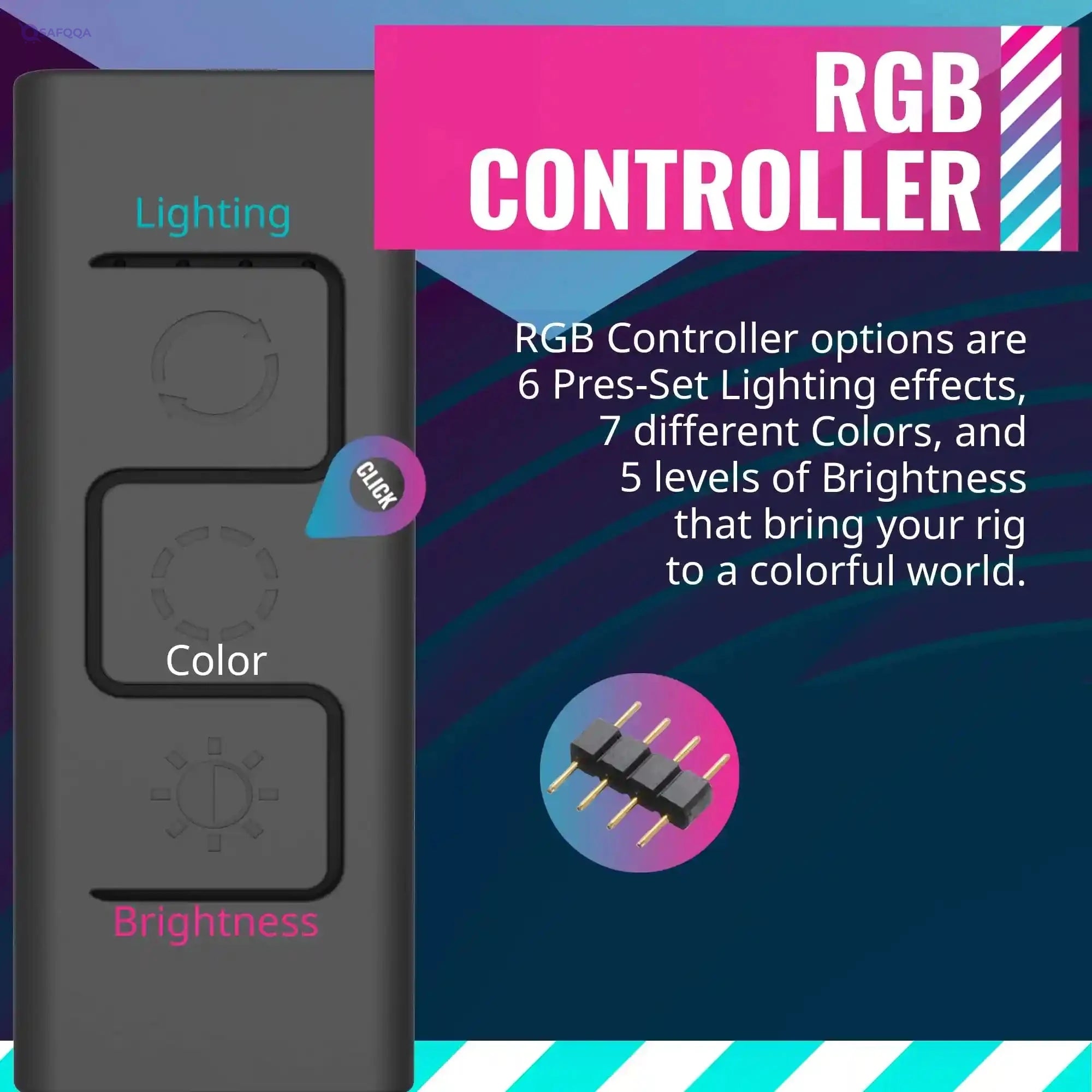 Cooler Master i71C RGB Intel Low Profile CPU Air Cooler, Anodized Black Aluminum Fins, Copper Insert Base, MF120 RGB 4 Pin Lighting Fan for Intel LGA1151, RR-I71C-20PC-R1, Copper Base - Safqqa