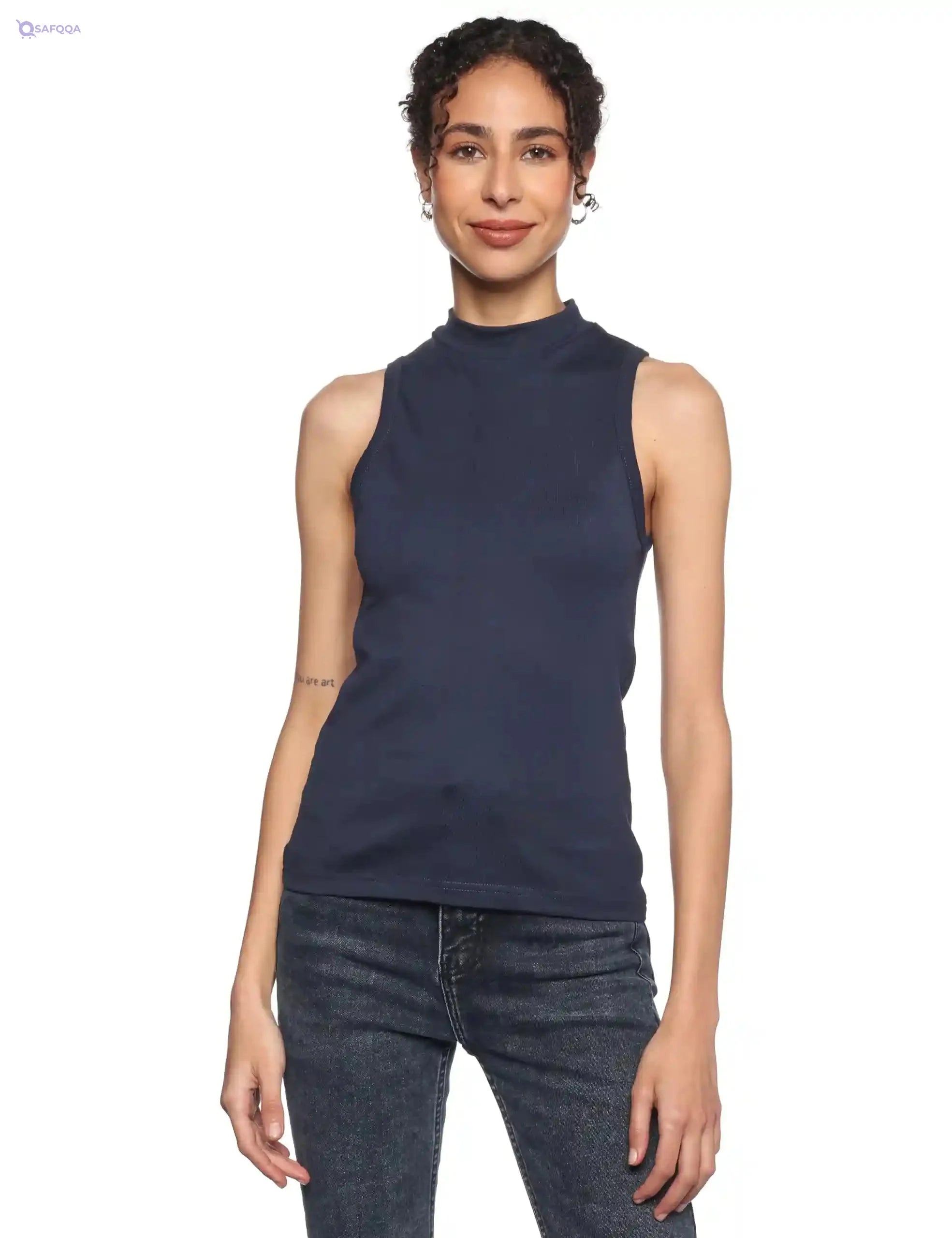 MAG's High Quality Halter Neck Ribbed Tank Top for Women - Safqqa Egypt