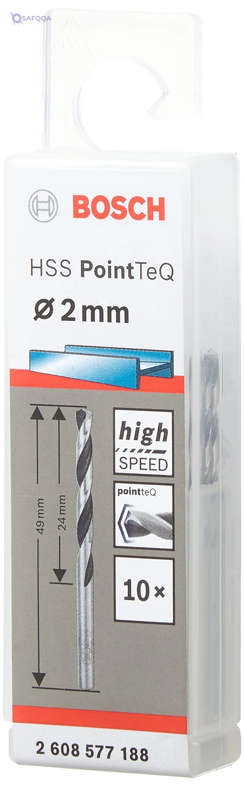 Bosch HSS PointTeQ Drill Bit – 2.0 mm - Safqqa