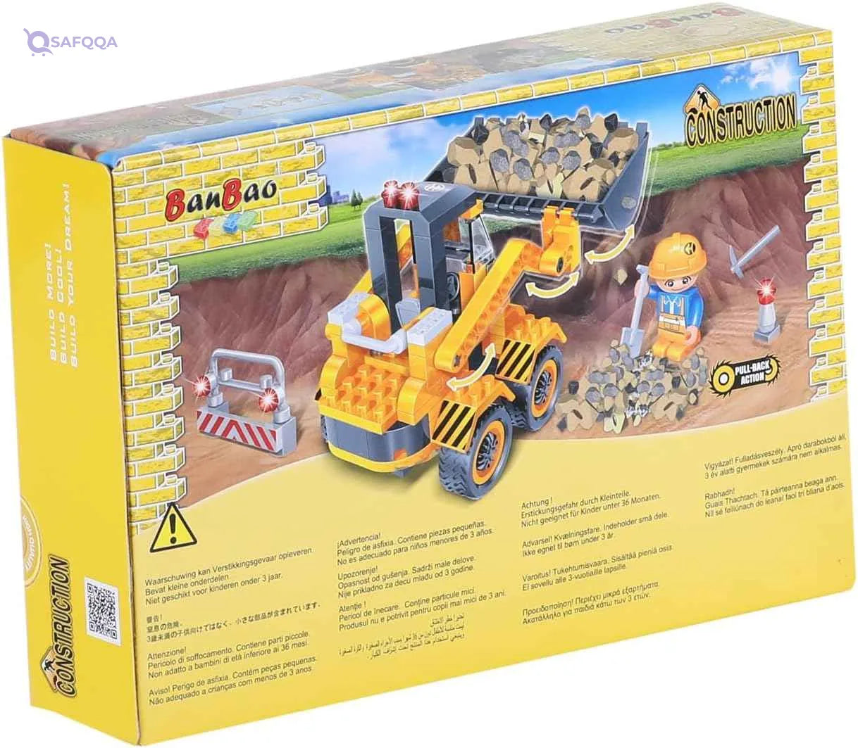 BanBao 8539 Forklift Bulldozer Construction Blocks - Educational Building Model for Kids - Safqqa Egypt