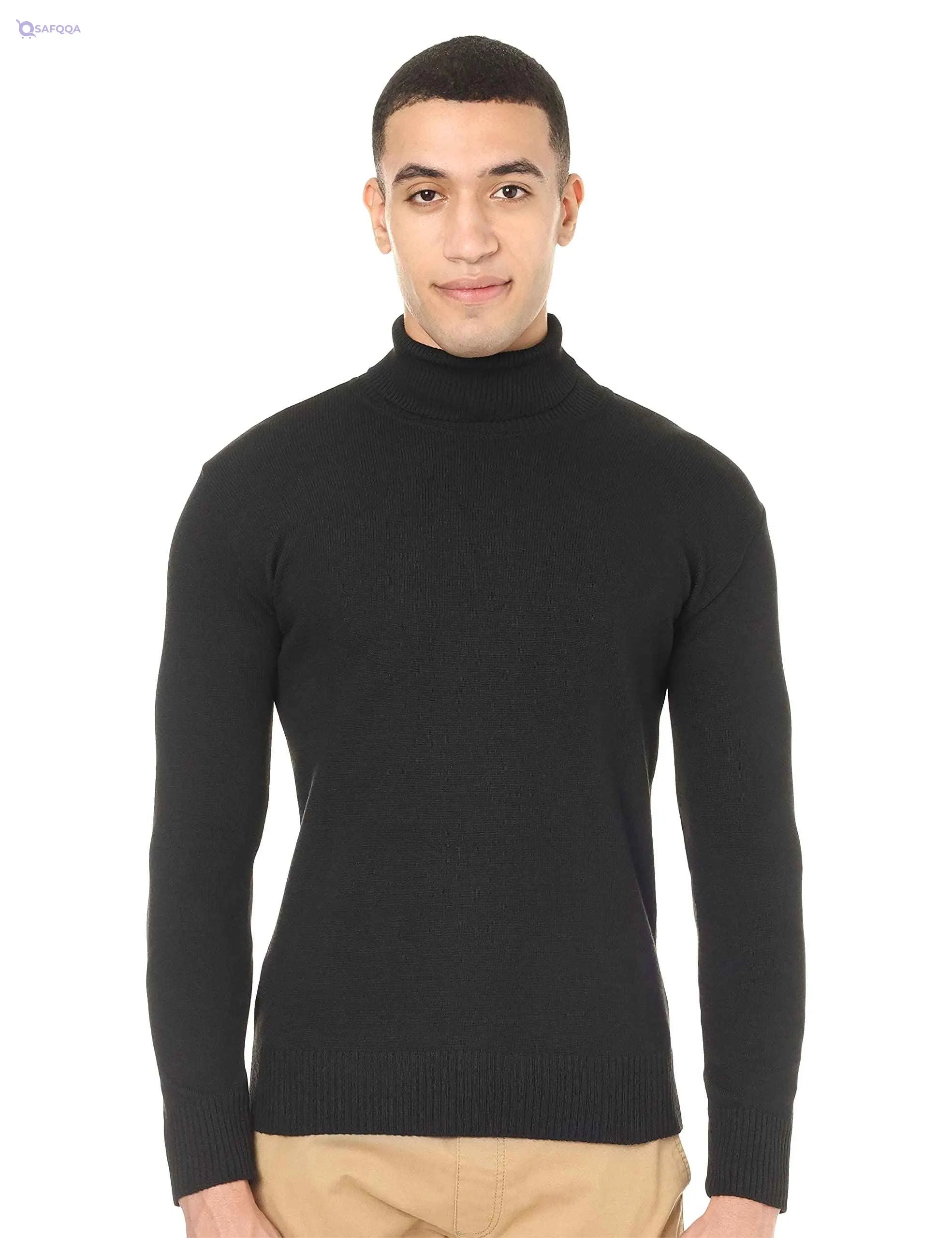 CAESAR Men Mens Wool Pullover With High Neck Pullover - Safqqa Egypt