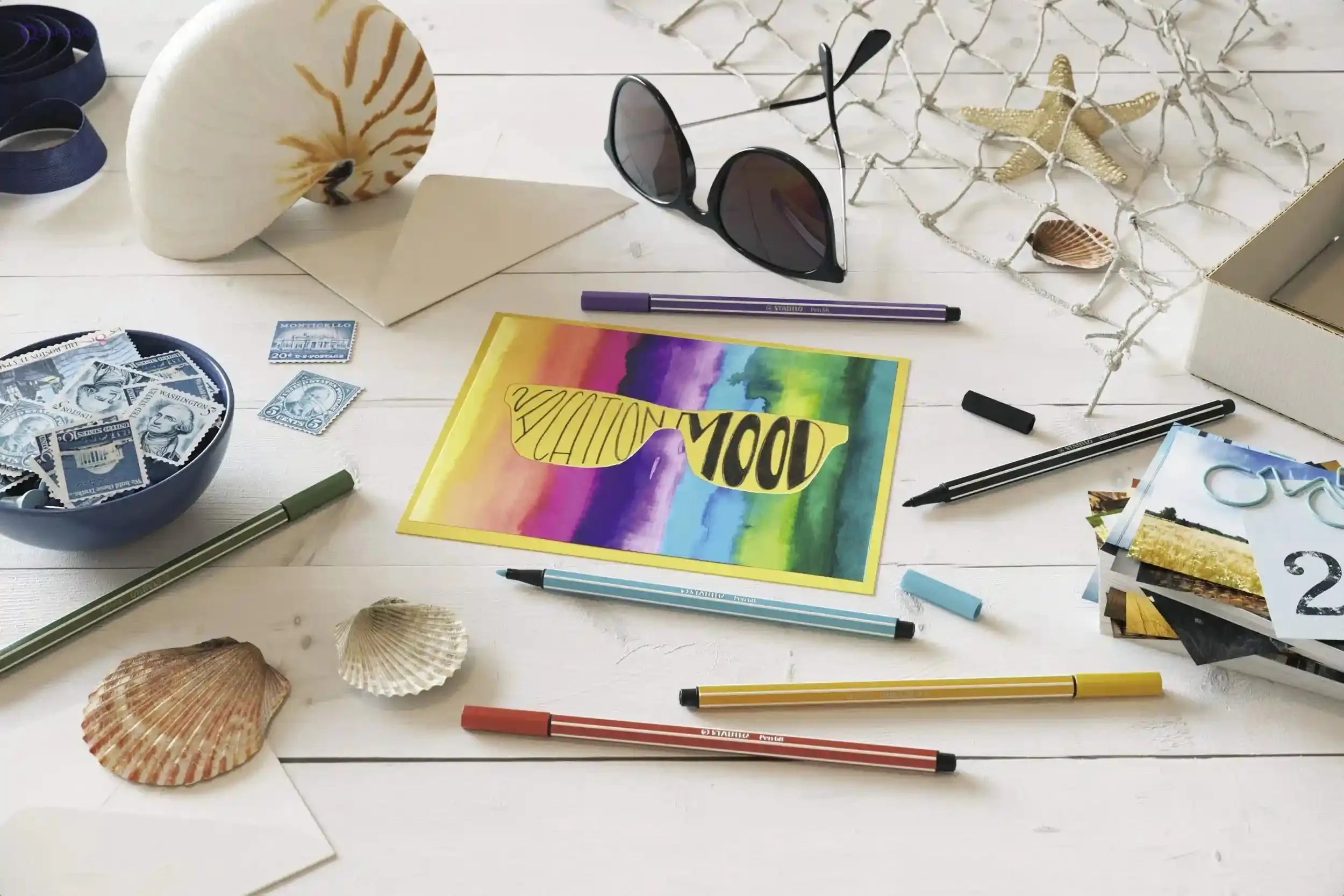 Stabilo 68 Felt-Tip Pen - 1.0 mm, Light Red - Safqqa Egypt