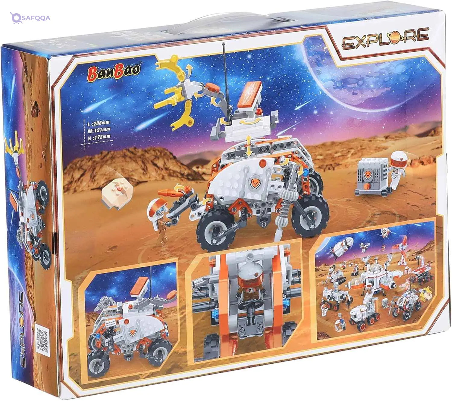 Banbao b6417 explore mars splitter models kids construction toys building blocks bricks - Safqqa Egypt