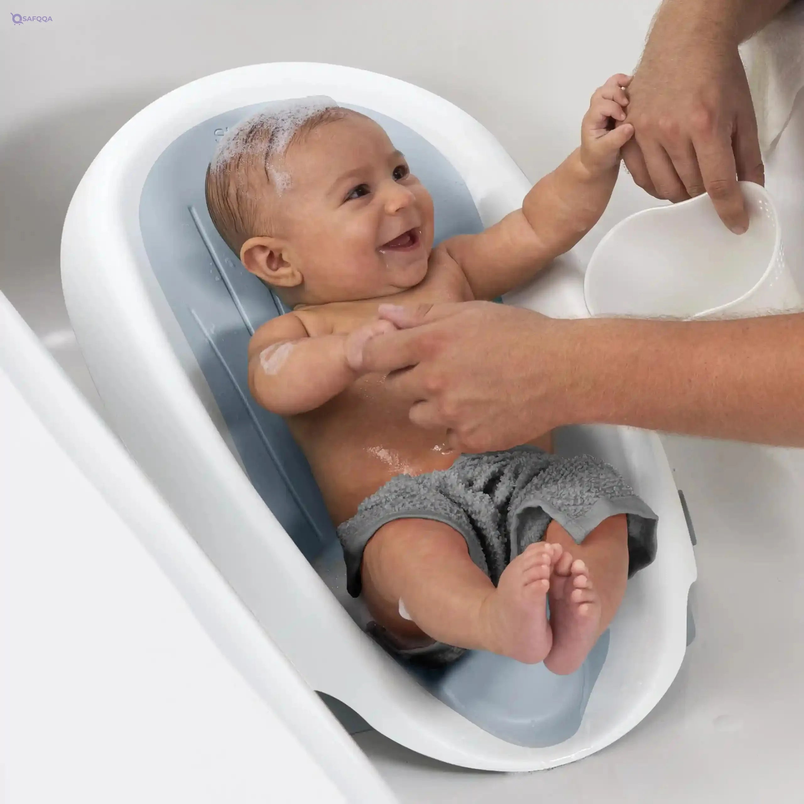 Ingenuity Summer Baby Bather, Grey (Pack of 1) - Safqqa