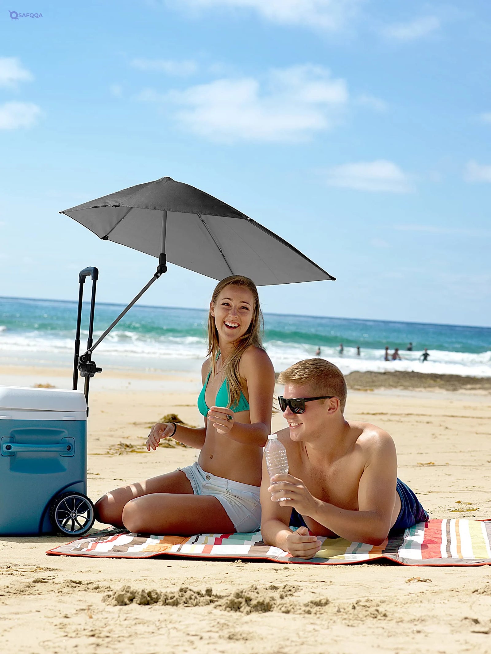 Sport-Brella Versa-Brella SPF 50+ Adjustable Umbrella with Universal Clamp - Safqqa