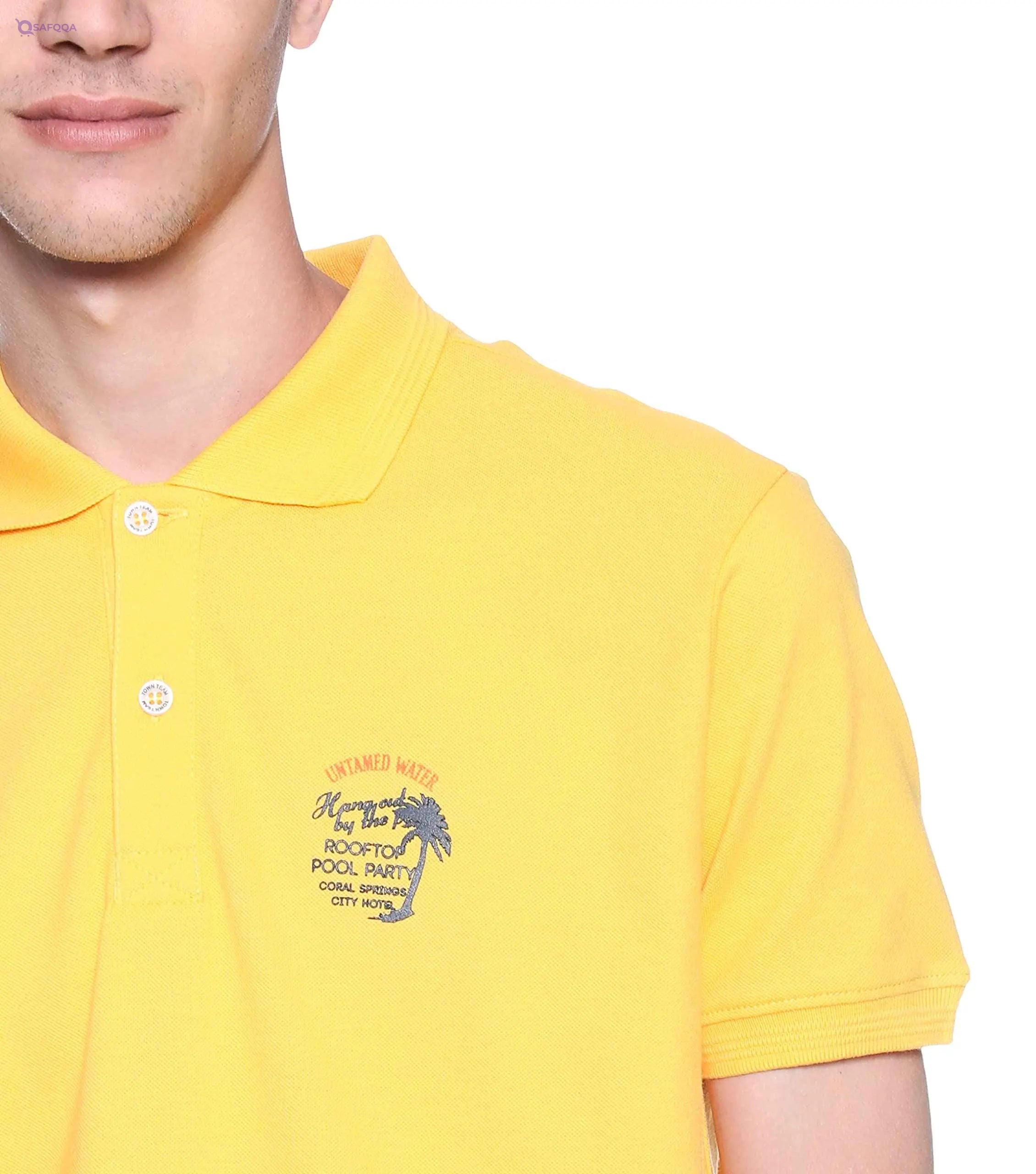 Town Team mens Town Team Chest Logo Polo Shirt Polo Shirt - Safqqa Egypt