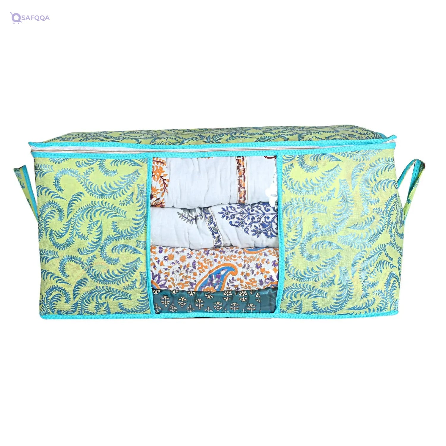 Kuber Industries Metallic Print Under-Bed Storage Bag - Safqqa