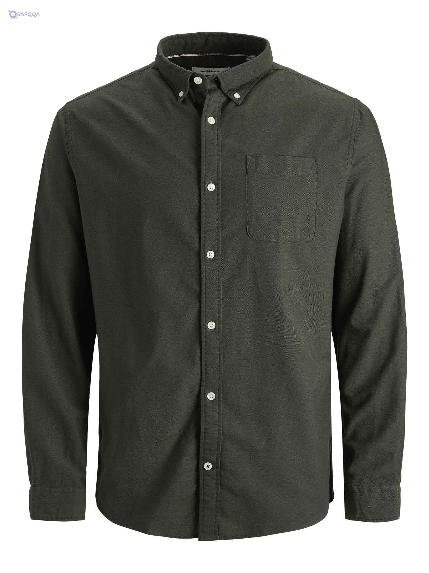 Jack & Jones mens Oxford Long-Sleeve Plus Size Shirt (pack of 1) - Safqqa
