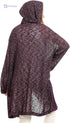 JAMILA Women’s Hooded Winter Cardigan Sweater – Open Neckline - Safqqa