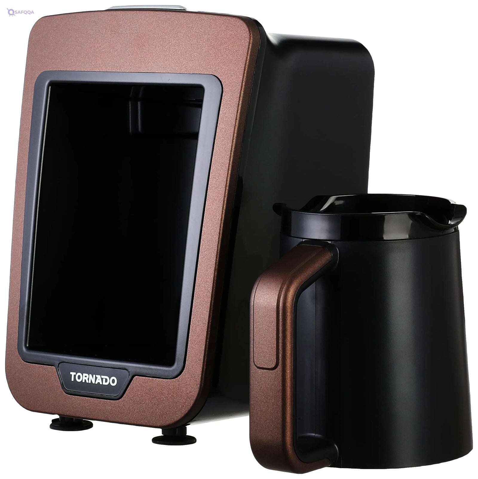 Tornado Tcme-100 Automatic Turkish Coffee Maker Designed - Black Brown - Safqqa