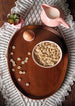 Oval Serving Tray with Wide Rim – Practical & Elegant Design - Safqqa