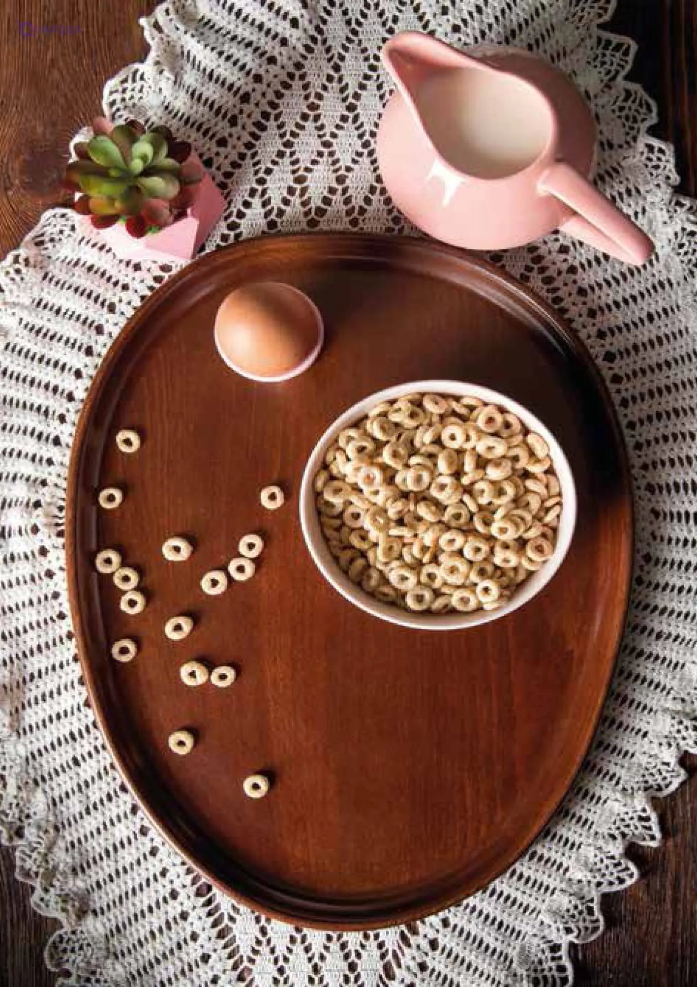 Oval Serving Tray with Bold Rim – Practical & Elegant - Safqqa