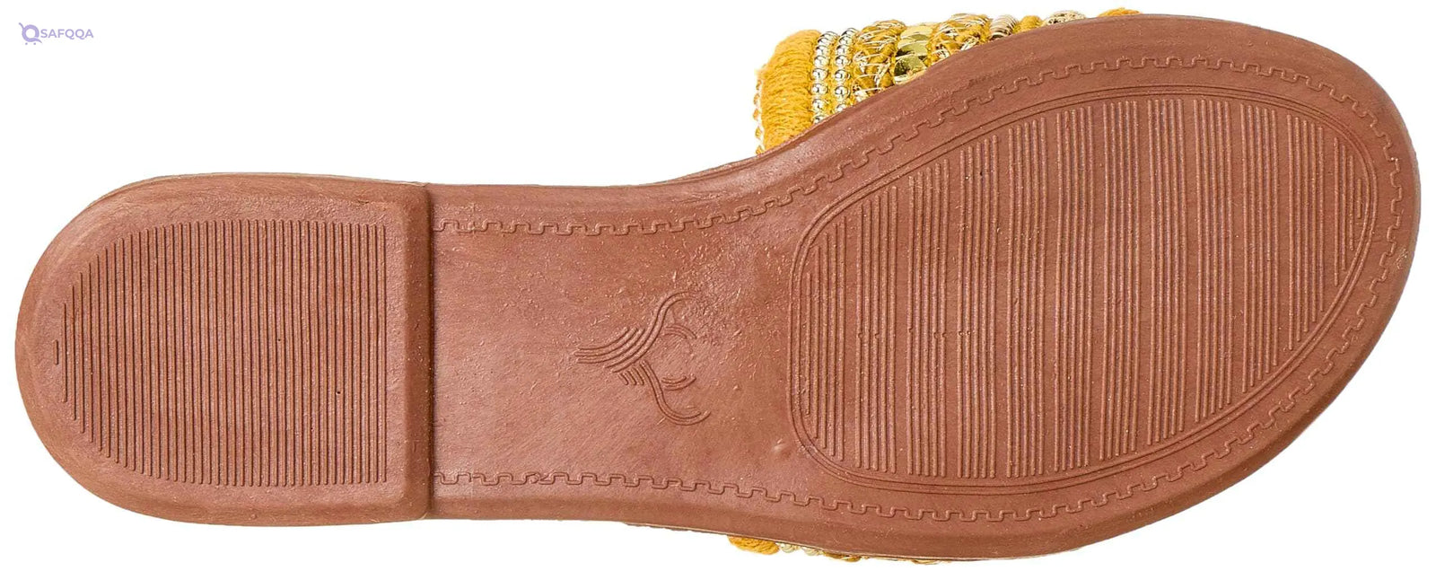 Sway 1 c.m slippers,lace fabric arabesque style embroidery strap - Safqqa