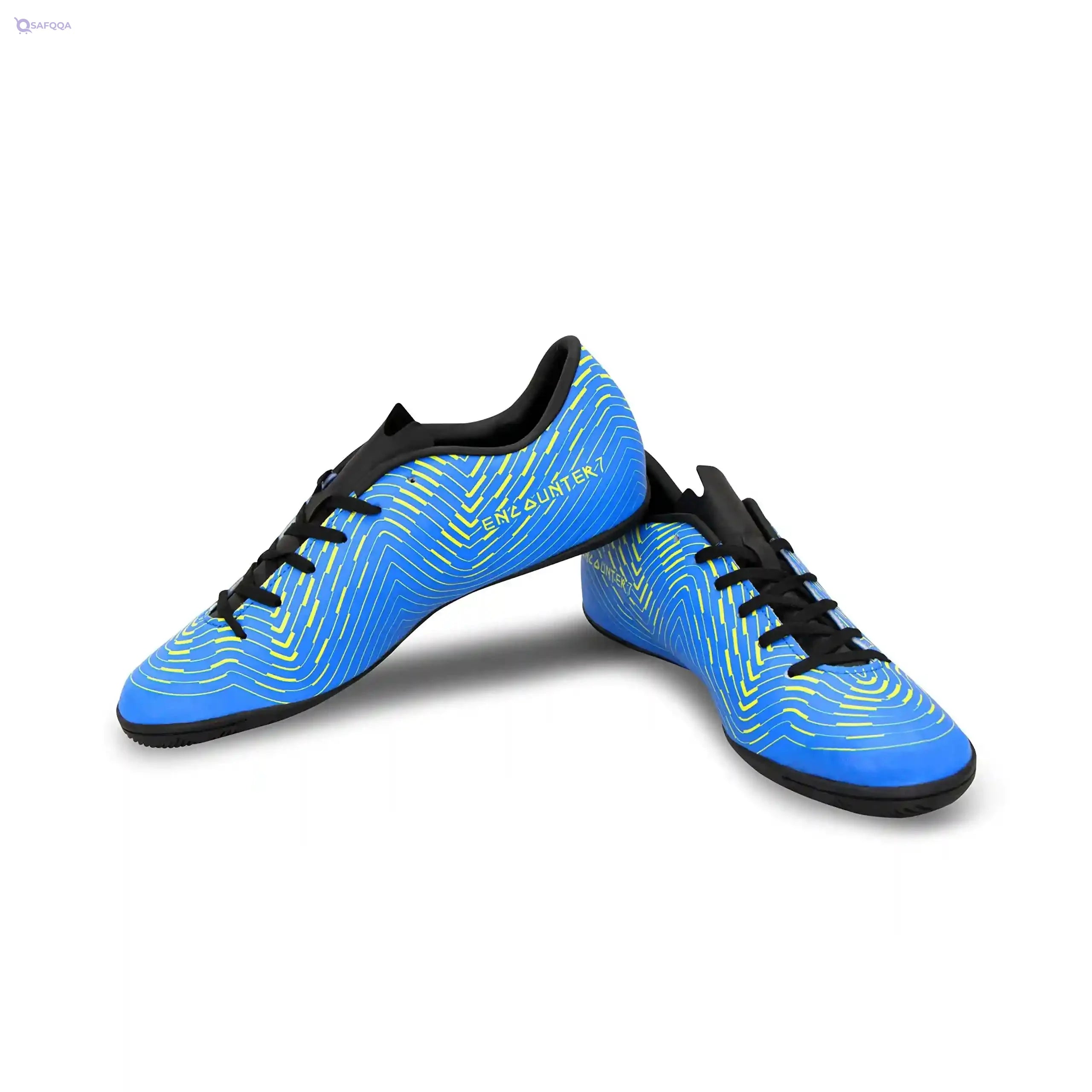 NIVIA Boys Soccer Shoes- Blue * Yellow - Safqqa Egypt