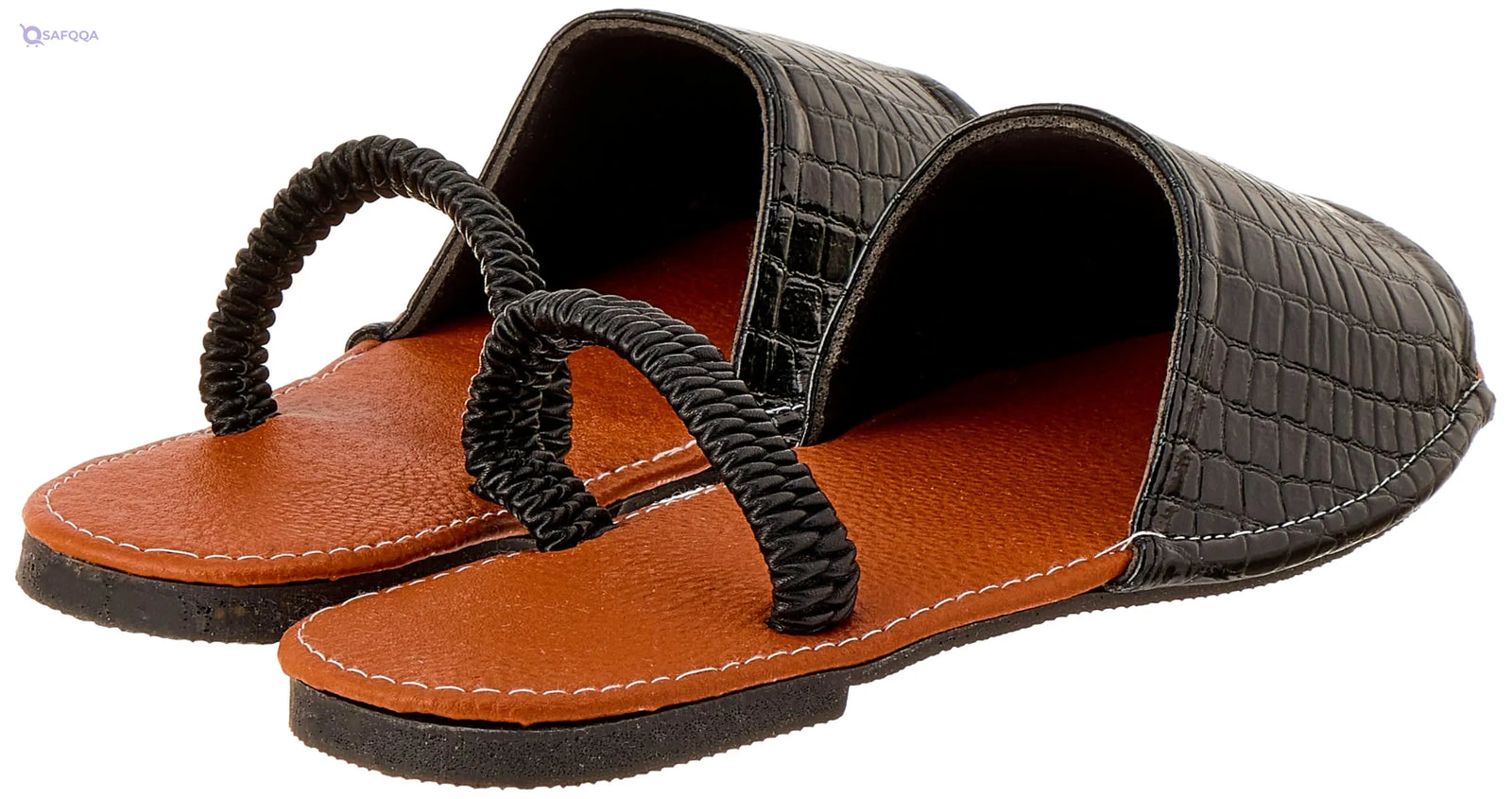 OX Faux Leather Slides Flip Flop For Women,Lightweight and durable construction. - Safqqa