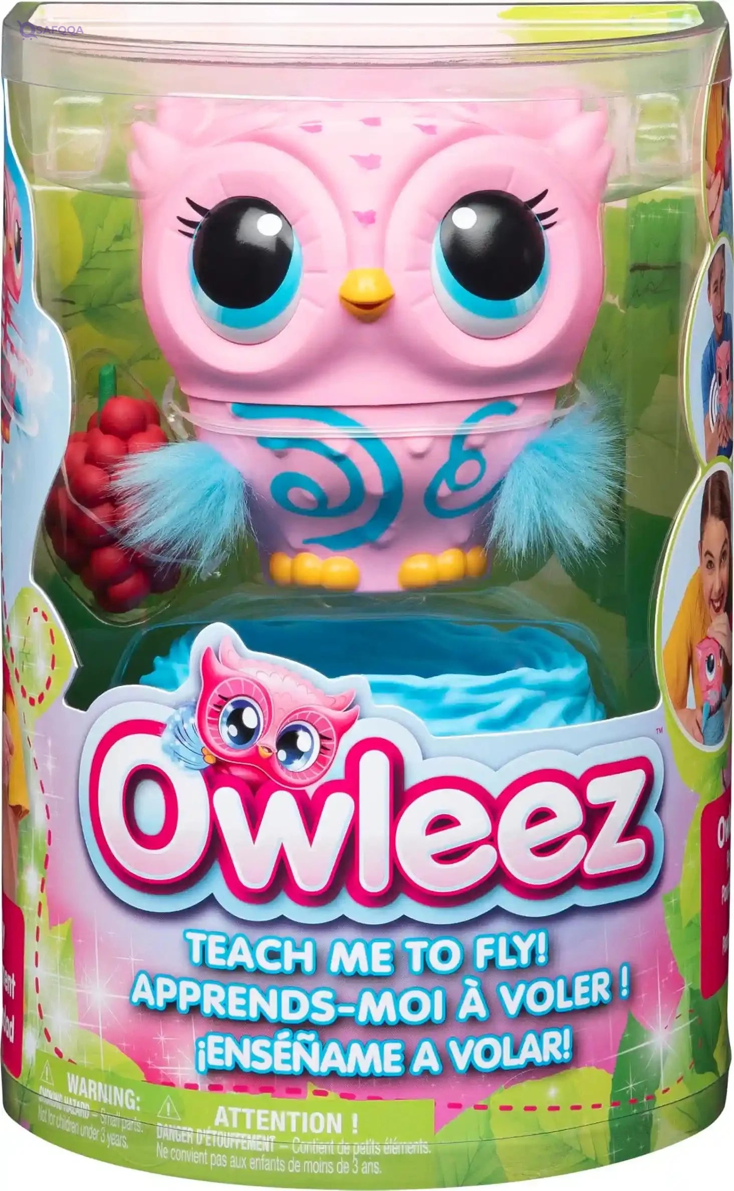 Owleez Flying Owl Toy - Pink Cranberry - Safqqa Egypt