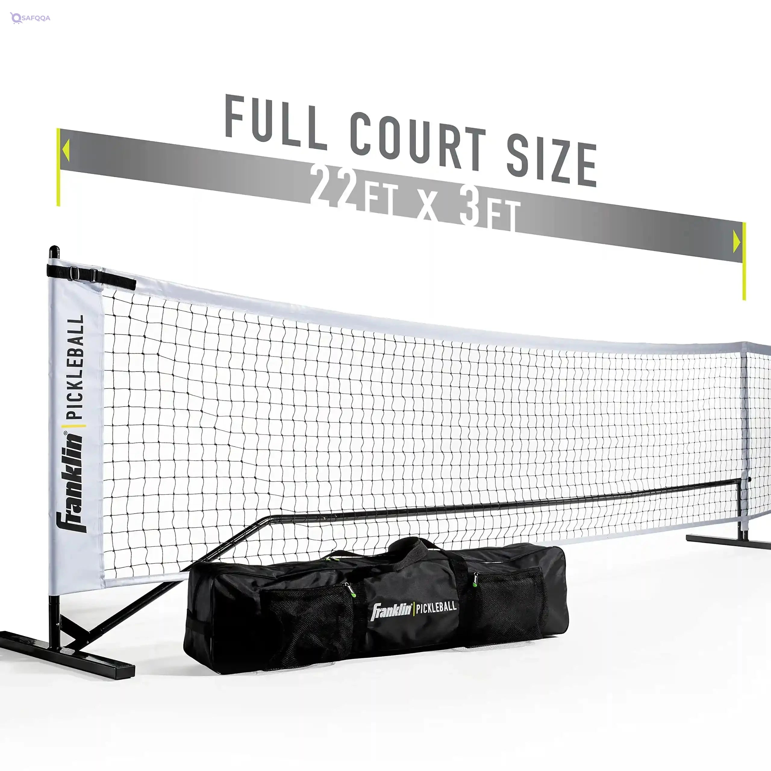 Franklin Sports Pickleball Net - Portable Outdoor 22' Foot Official Regulation Size Court System With Travel Bag - Safqqa