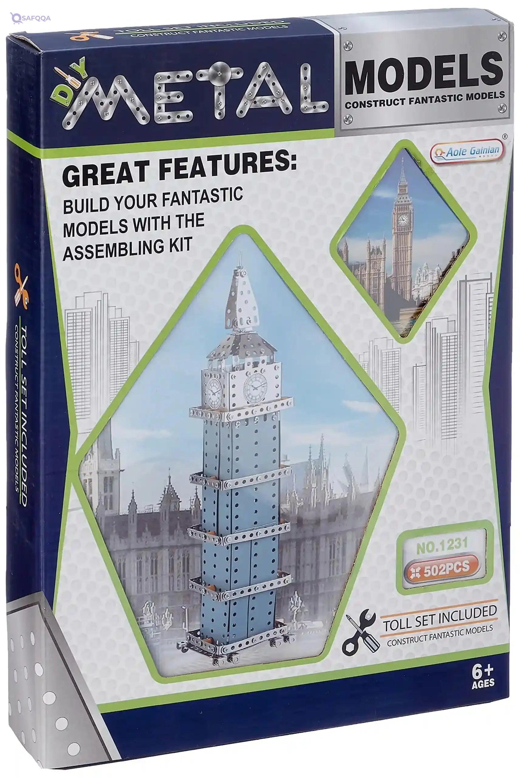 Metal Models Construction Set- Multi Color - Safqqa Egypt