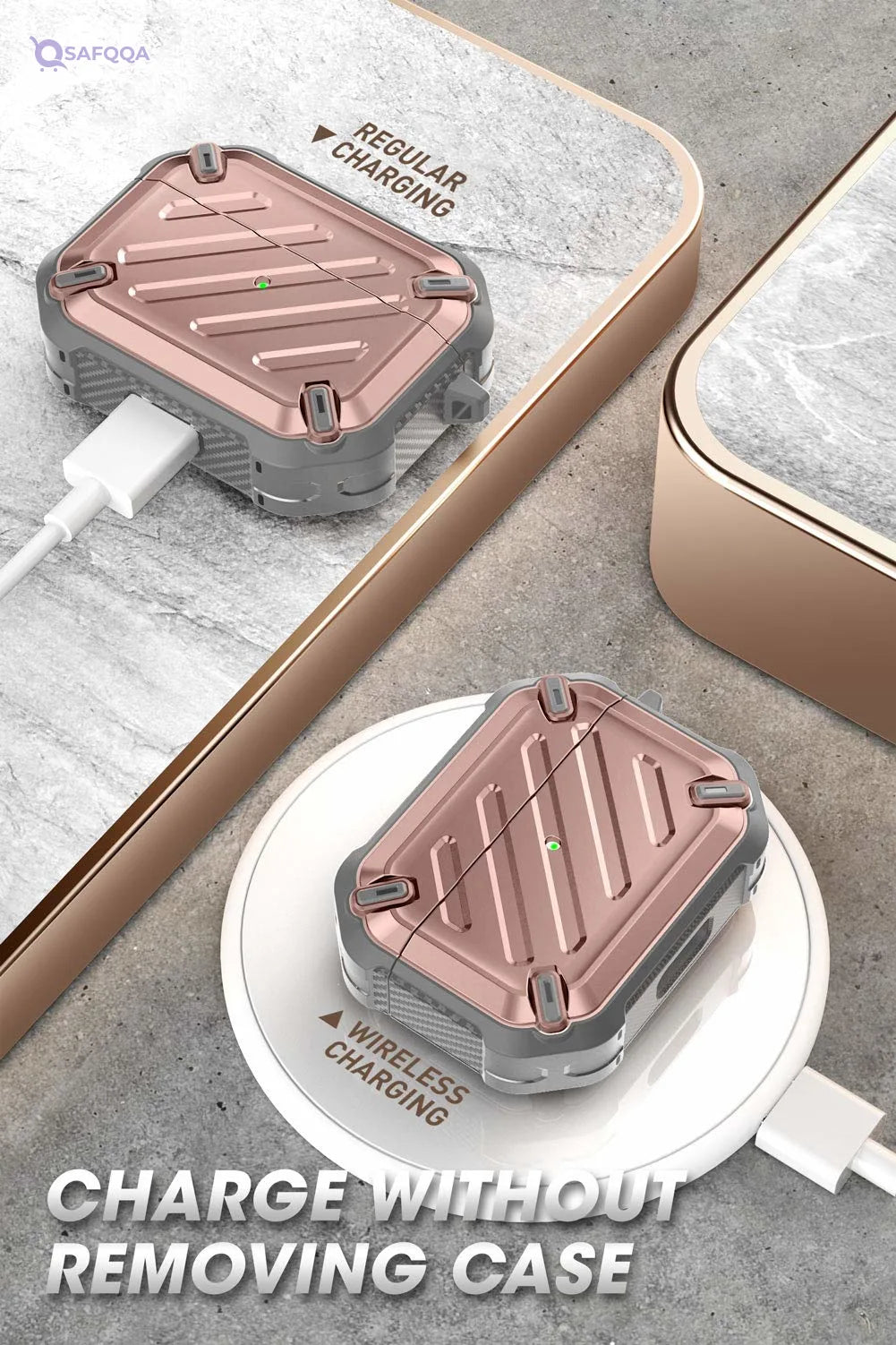 Supcase Cover Full protection designed for AirPods - Safqqa