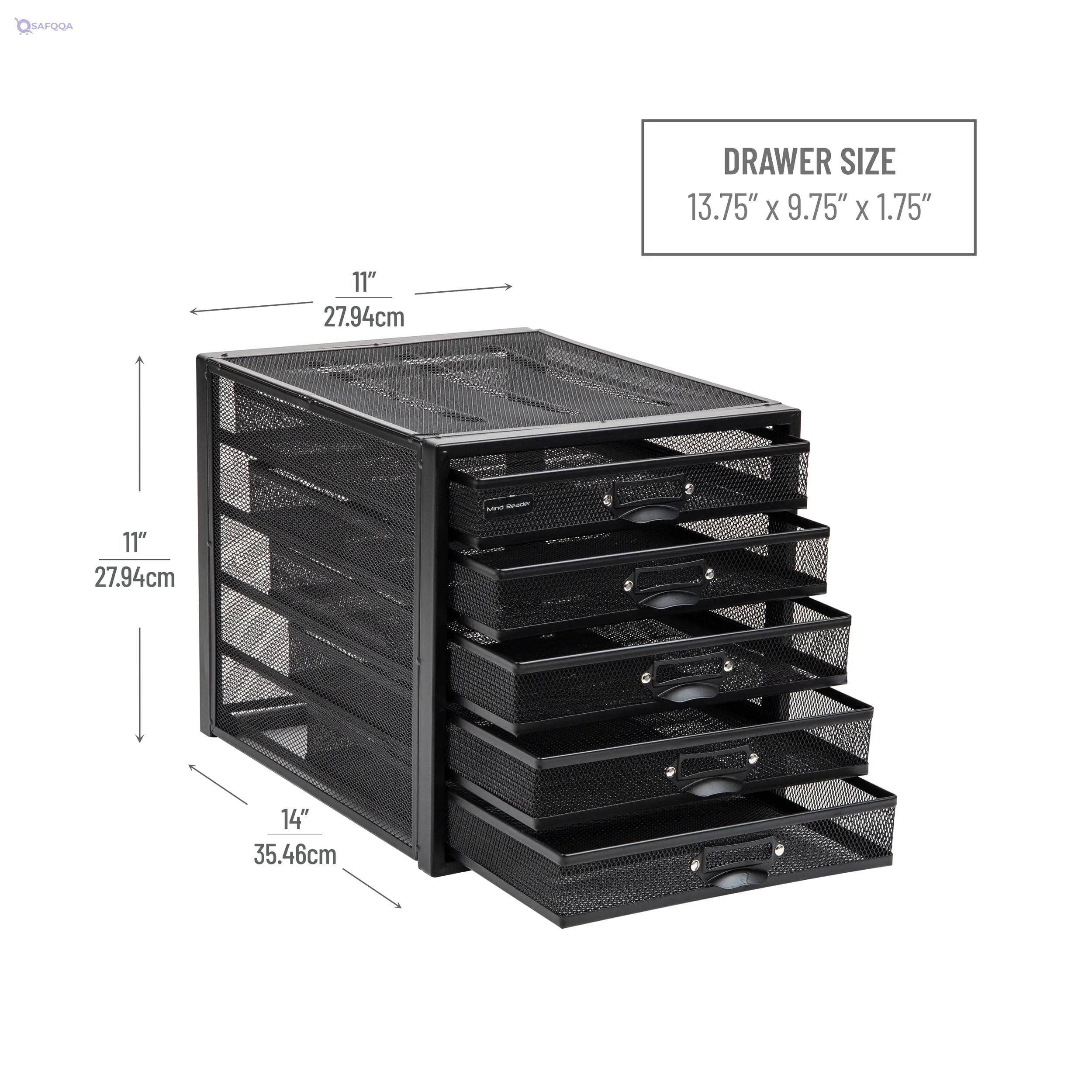 Mind Reader Metal Cabinet – File & Office Storage, Heavy Duty Multi-Purpose - Safqqa