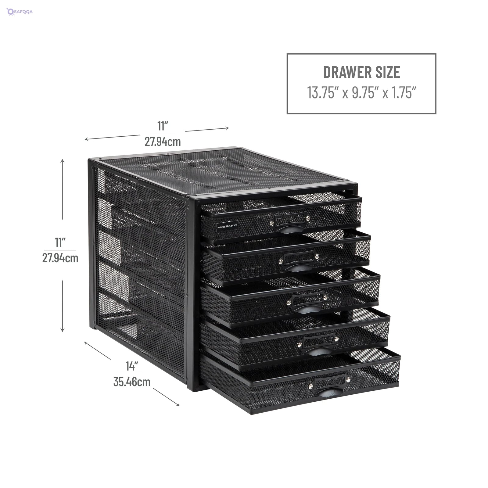 Mind Reader Metal Cabinet – File & Office Storage, Heavy Duty Multi-Purpose - Safqqa