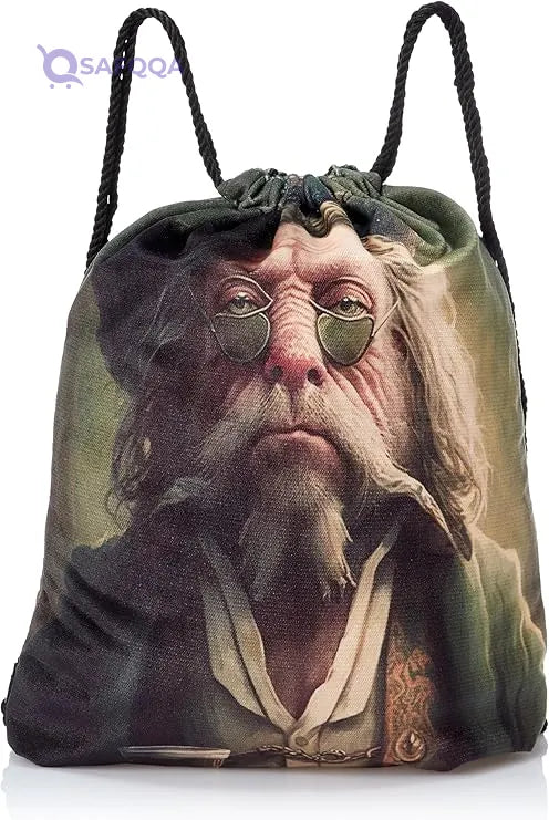 TAT Printed DRAWSTRING BAG,Lightweight and compact for daily use. - Safqqa