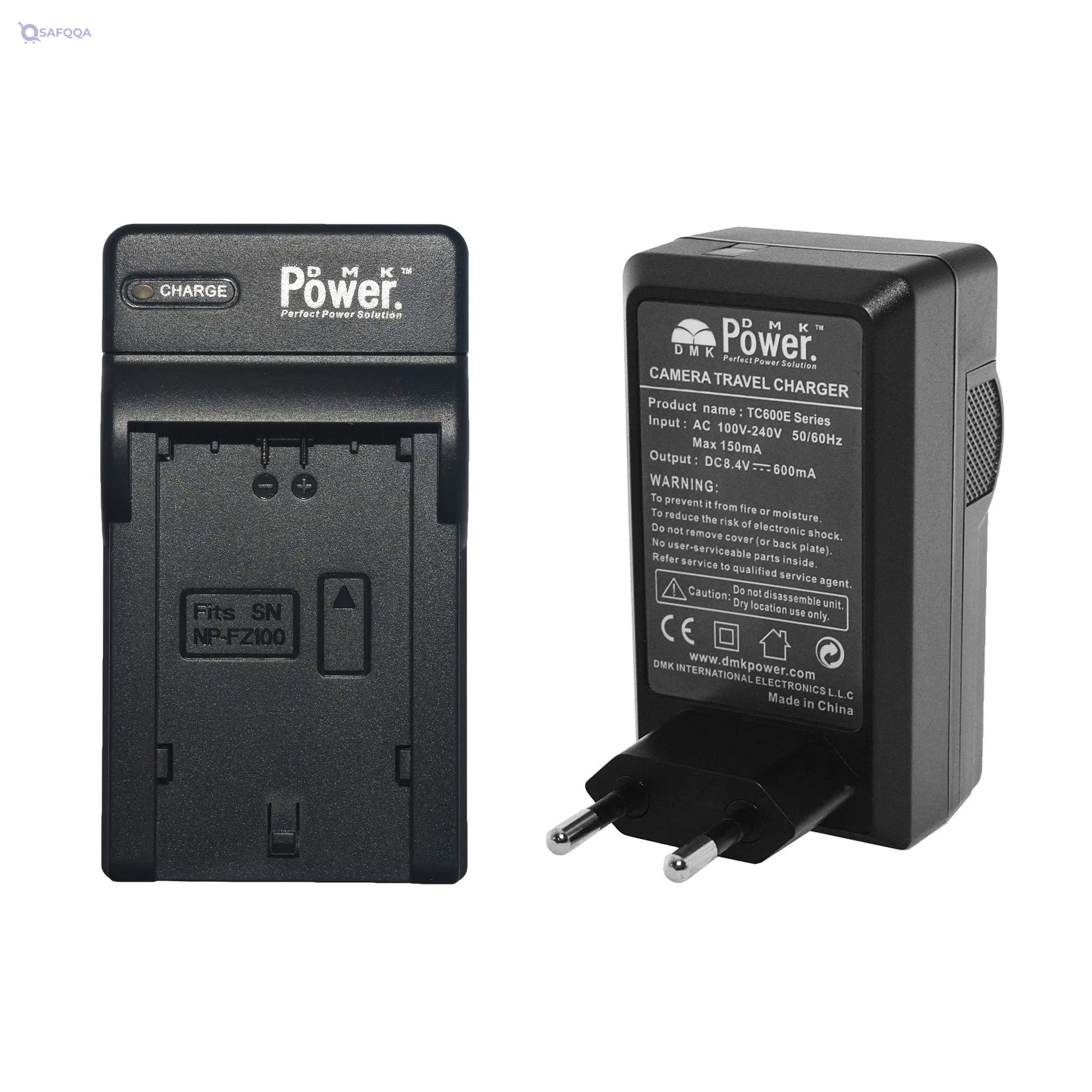 DMK Power Rechargeable Camera Battery & Travel Charger Kit for Sony Alpha - Safqqa