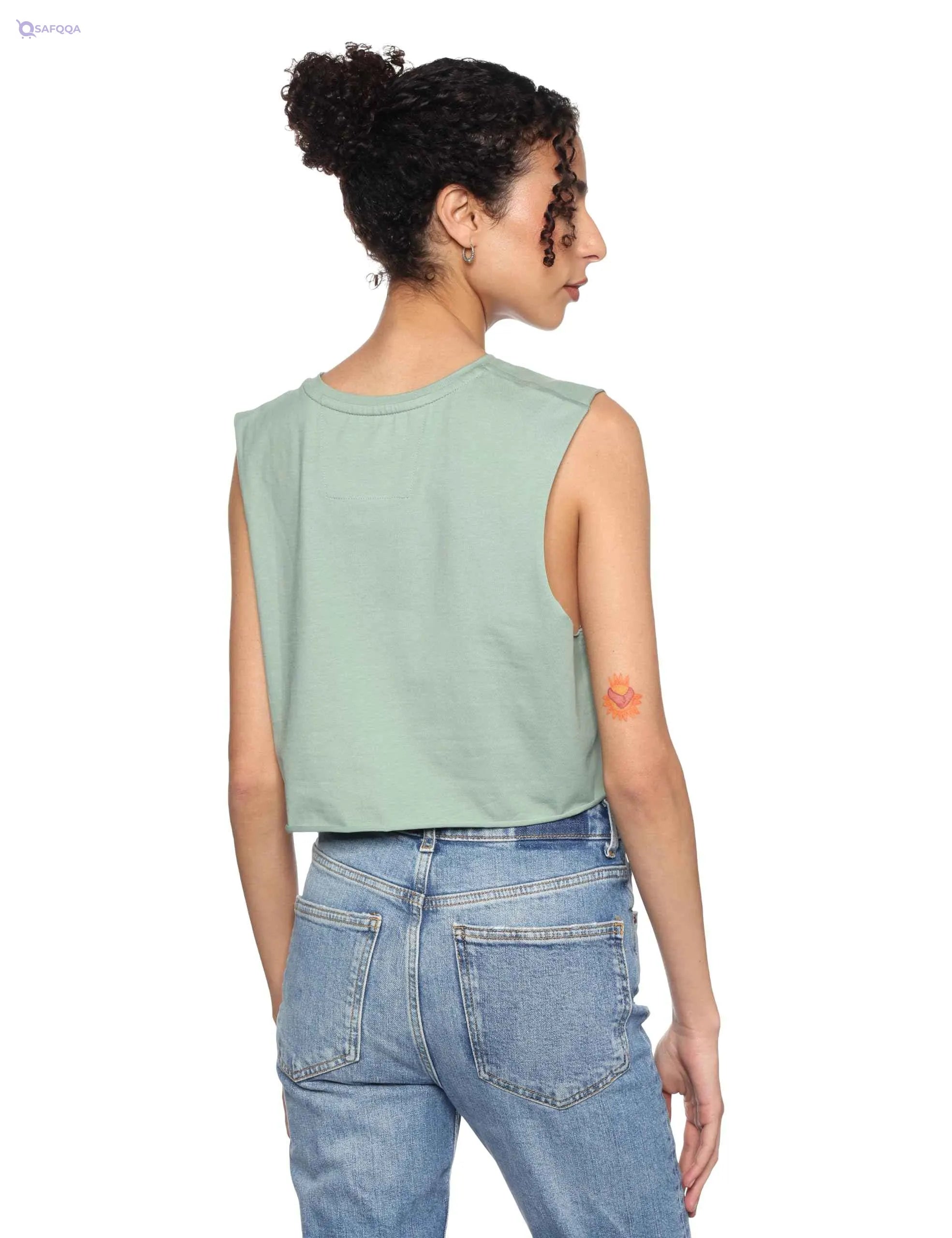 Cropped Muscle Tank - Safqqa Egypt
