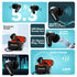 Honeywell  V1100, in-Ear True Wireless Stereo Earbuds with Digital Battery Display Case, Dual Microphones, Bluetooth V5.3, 31 Hours of Playtime, 100 Hours Stand-by, Fast Charging, Black - Safqqa