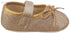 Mix & Max Metallic Bow-Detail Mary Jane Shoes for Girls - Gold, 0 - 6 Months- multi - Safqqa Egypt