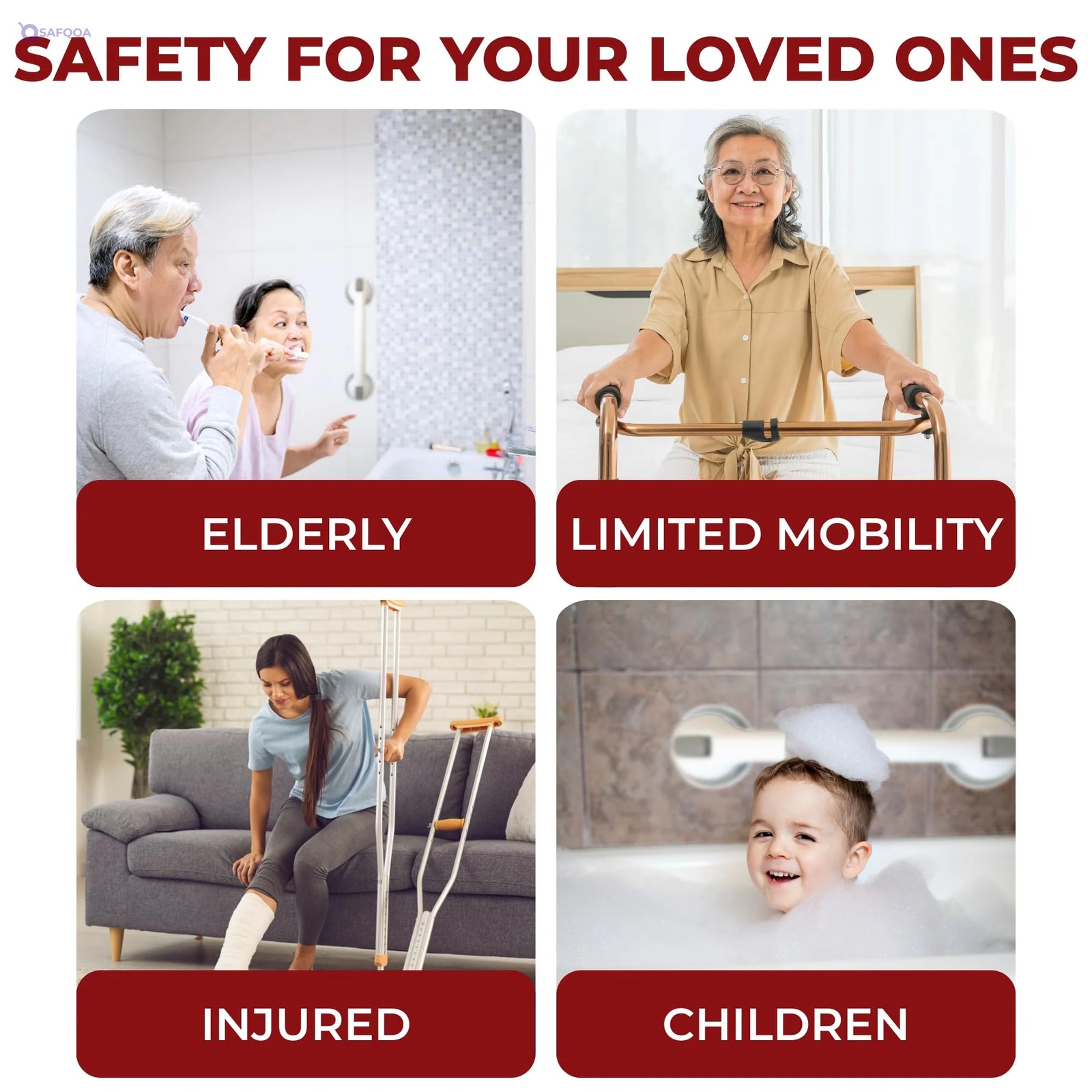 Safe-er-Grip Suction Cup Grab Bars – Bathroom Safety Assist Handle - Safqqa