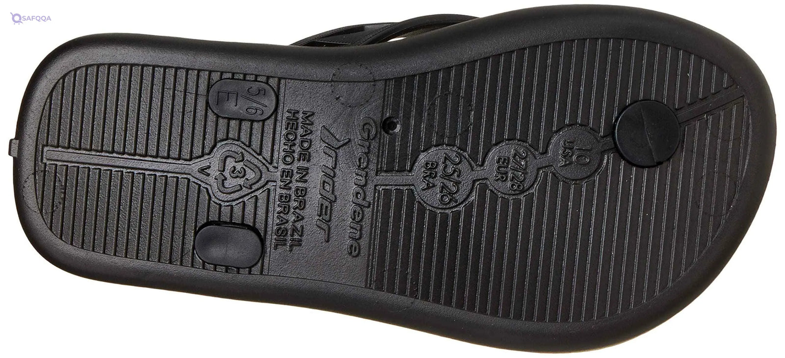 Rider Rubber Flip Flop - Black/Green - Safqqa Egypt