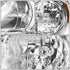 DNA Motoring Headlight Assembly – Toyota Corolla 2011-2013, Chrome/Amber - Safqqa