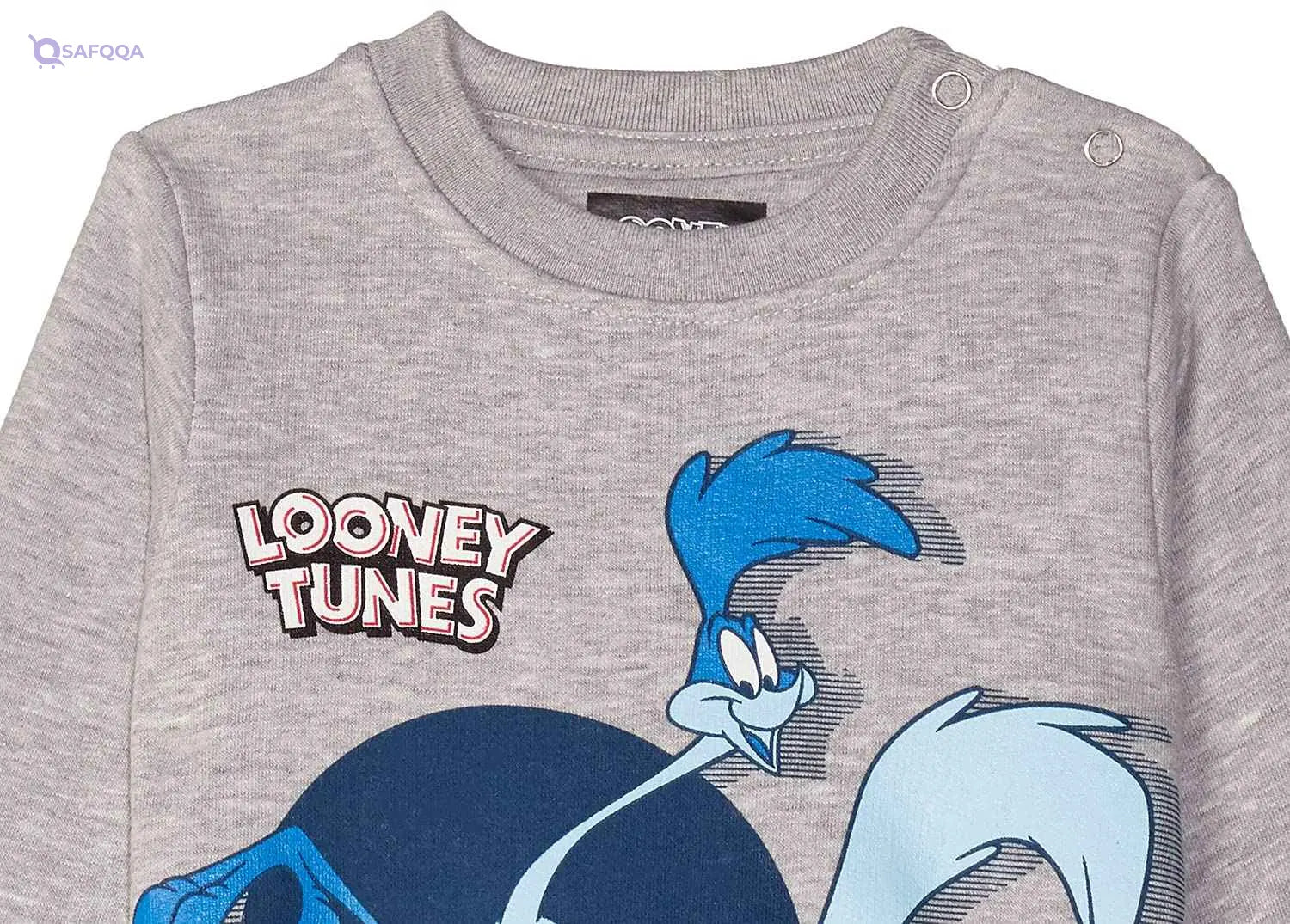 Al Nasr Looney Tunes Print Ribbed Trim Long Sleeves Sweatshirt With Side Pocket Pants for Boys - Safqqa Egypt