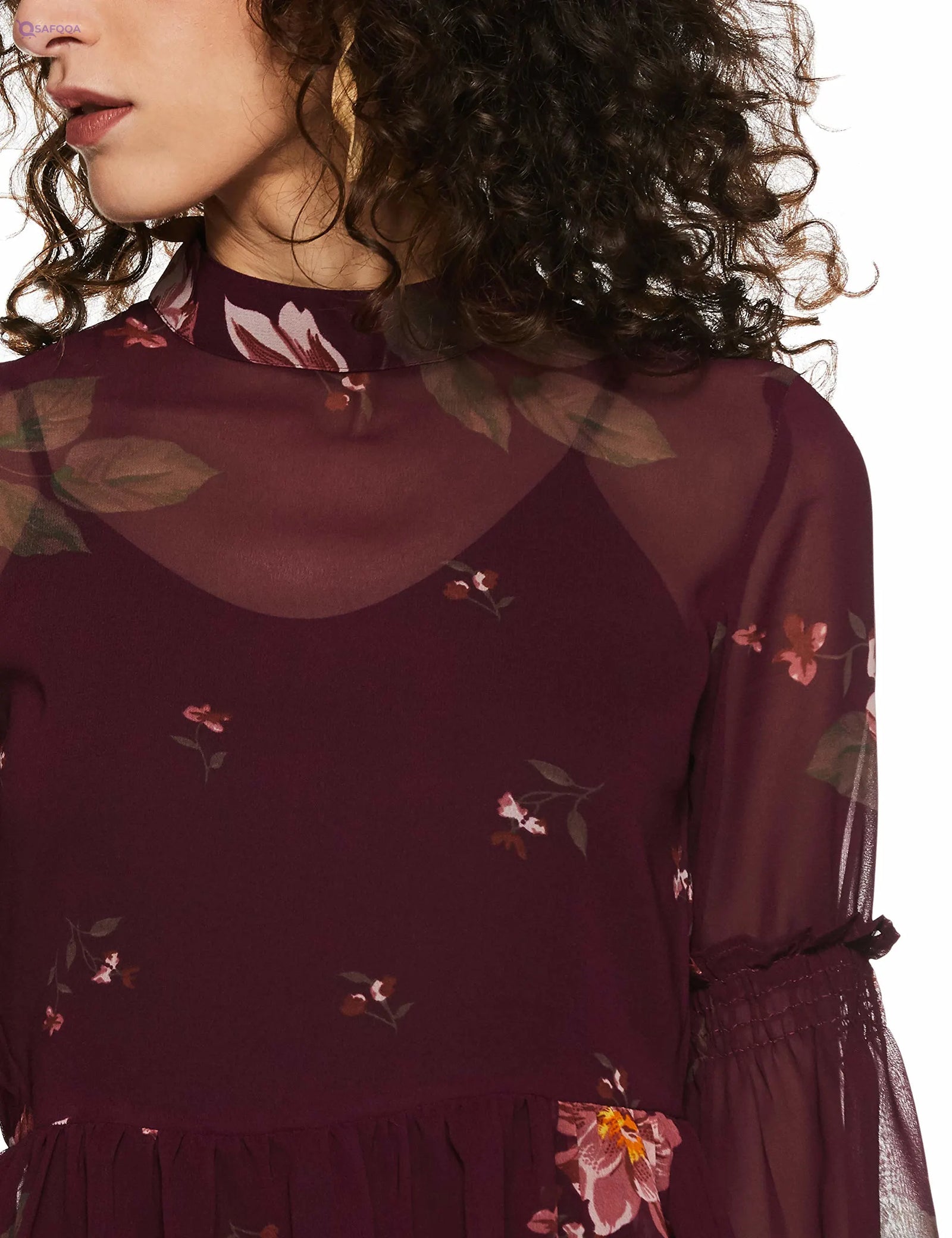 Styleville.in Women Floral Regular Fit Blouse - Safqqa