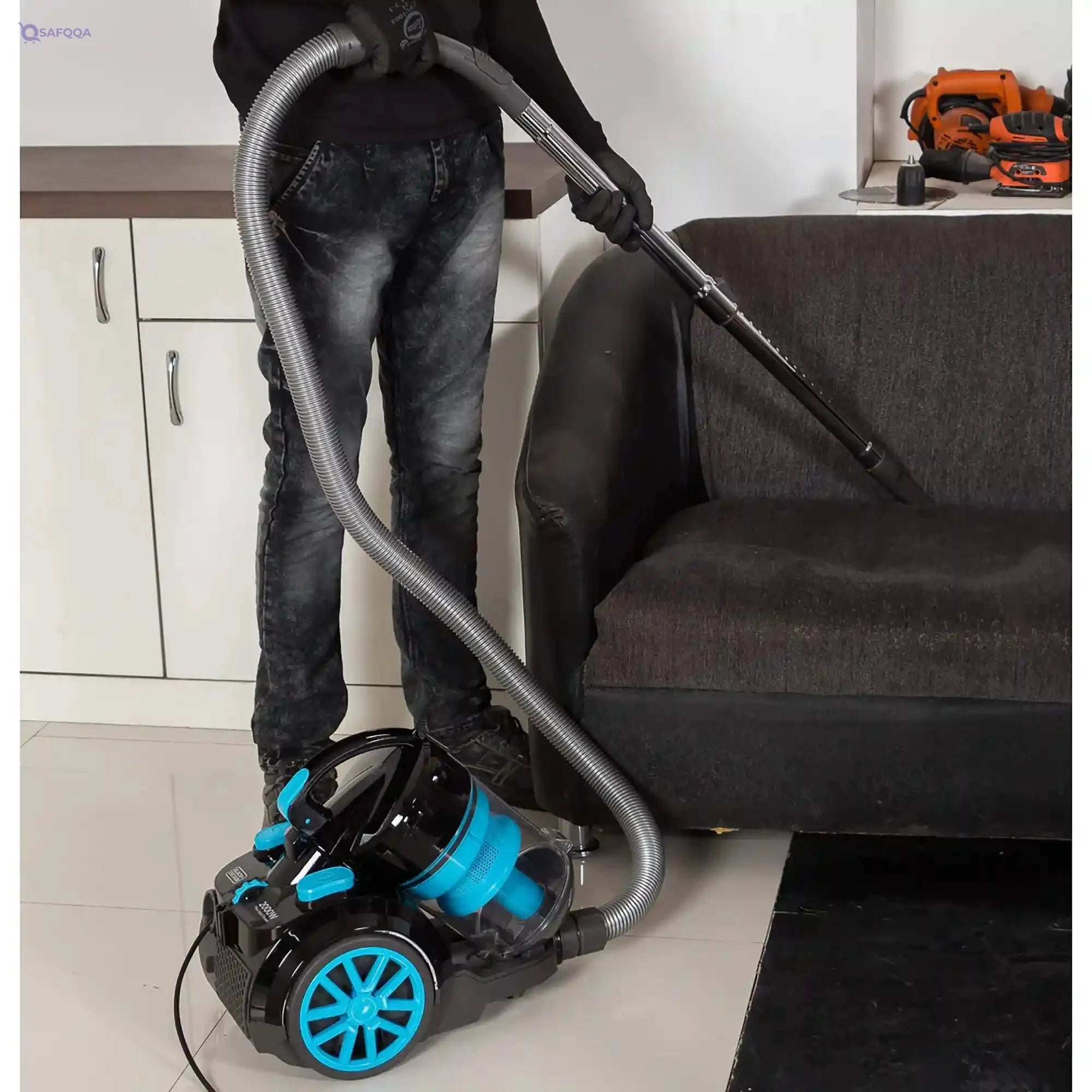 Black & Decker 2000W Bagless Cyclonic Canister Vacuum Cleaner Multi Color - Vm2080-B5 ( Damage Box ) - Safqqa Egypt
