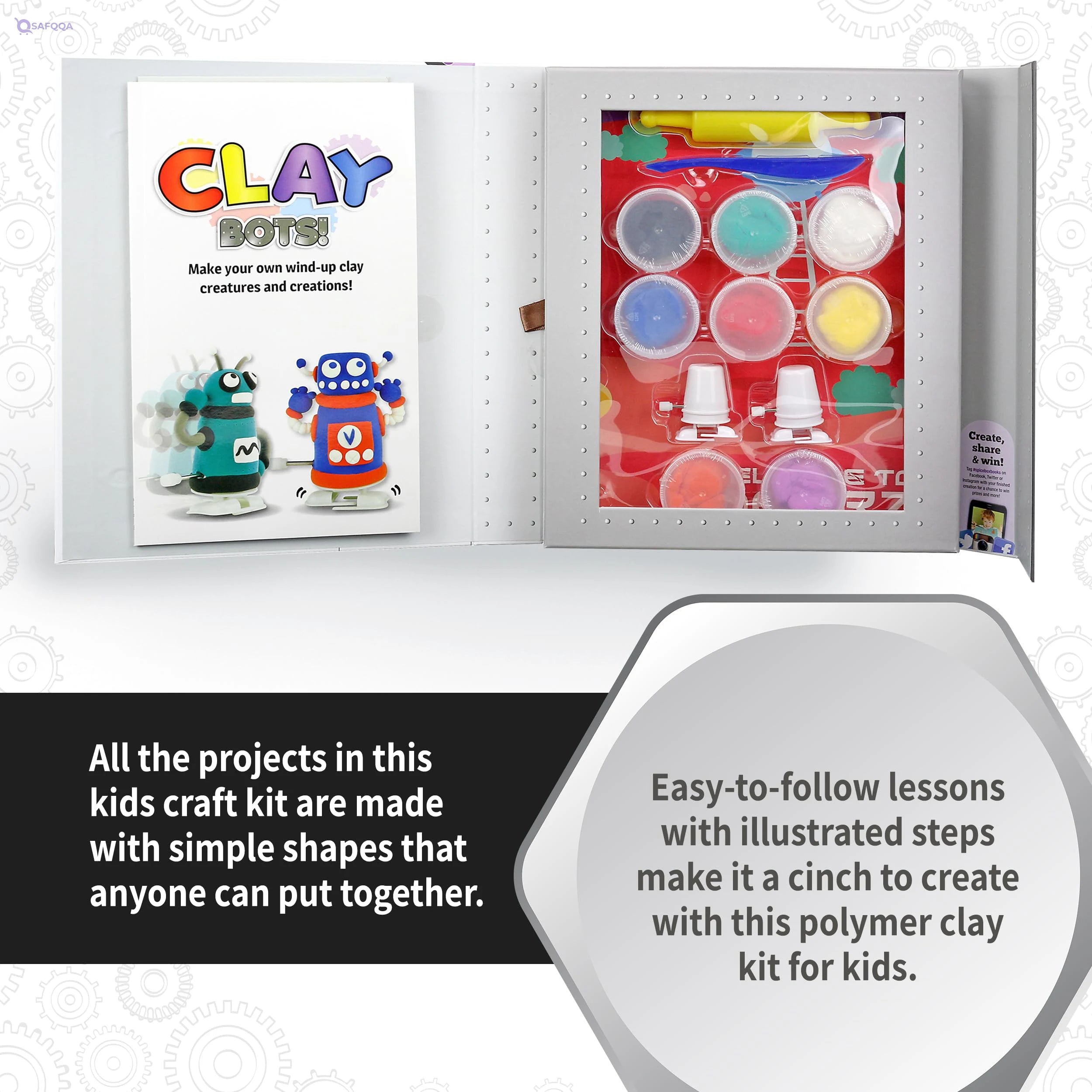 SpiceBox Children’s Activity Kit with Clay for Kids - Safqqa
