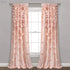 Lush Decor Riley Window Curtain Sheer Ruffled Textured Bow Window Panel for Living, Dining Room, Bedroom (Single), 54"W x 84"L, - Safqqa