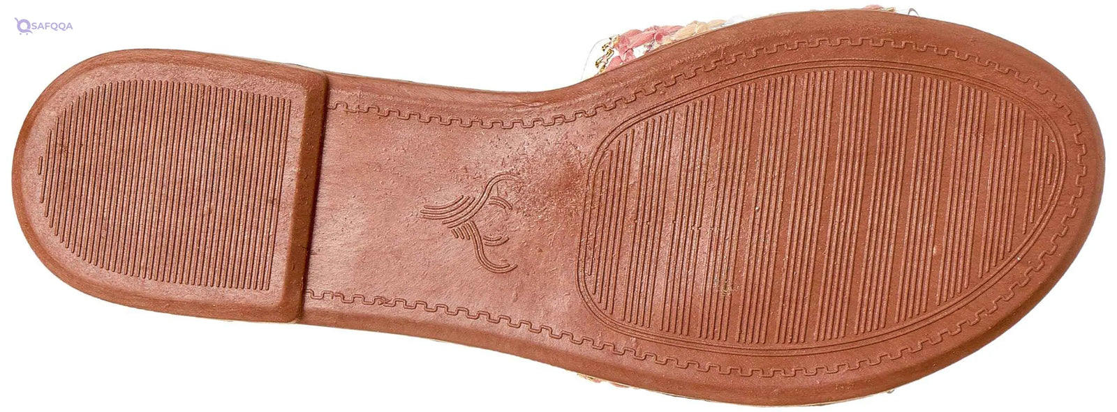 Sway Slides – 1cm Heel, Straw & Canvas with Net Strap Design - Safqqa Egypt