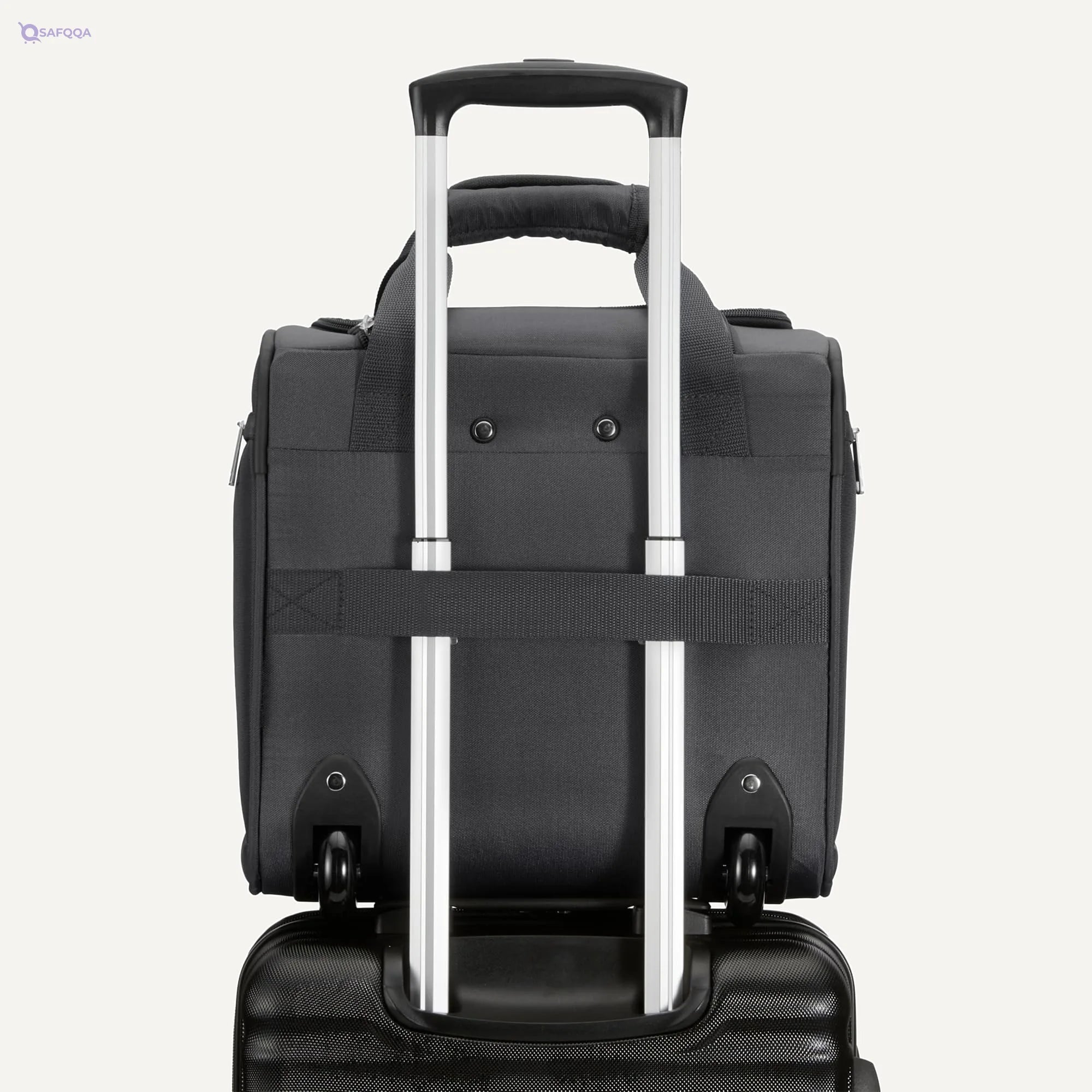 Rolling Carry-On Suitcase – Portable Travel Bag - Safqqa
