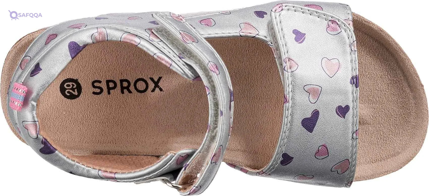 Sprox Polyurethane Velcro Strap Open Toe Sandal printed Hearts for - Safqqa Egypt