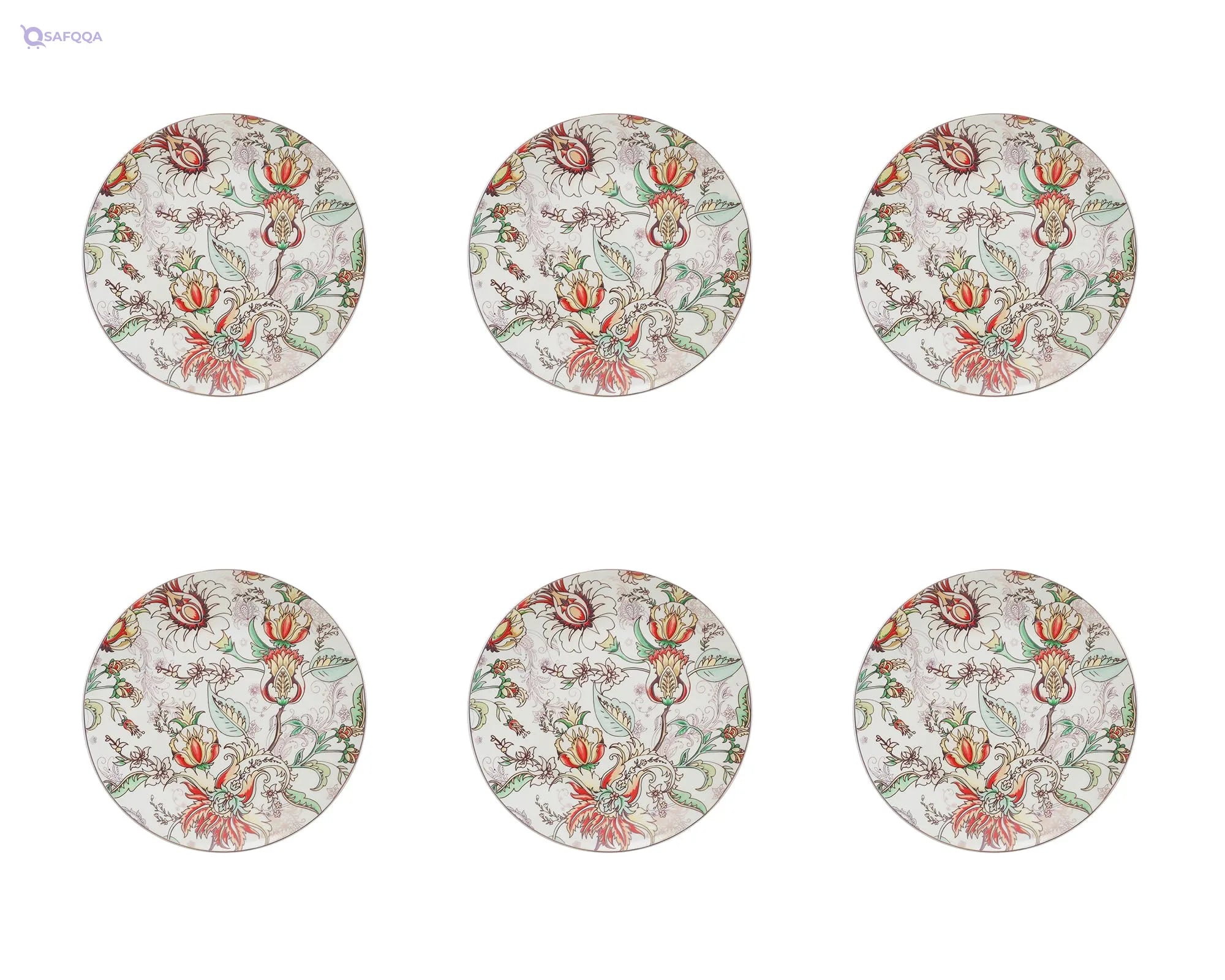 Neoflam Elegant Dessert Plate Set – 6pcs - Safqqa