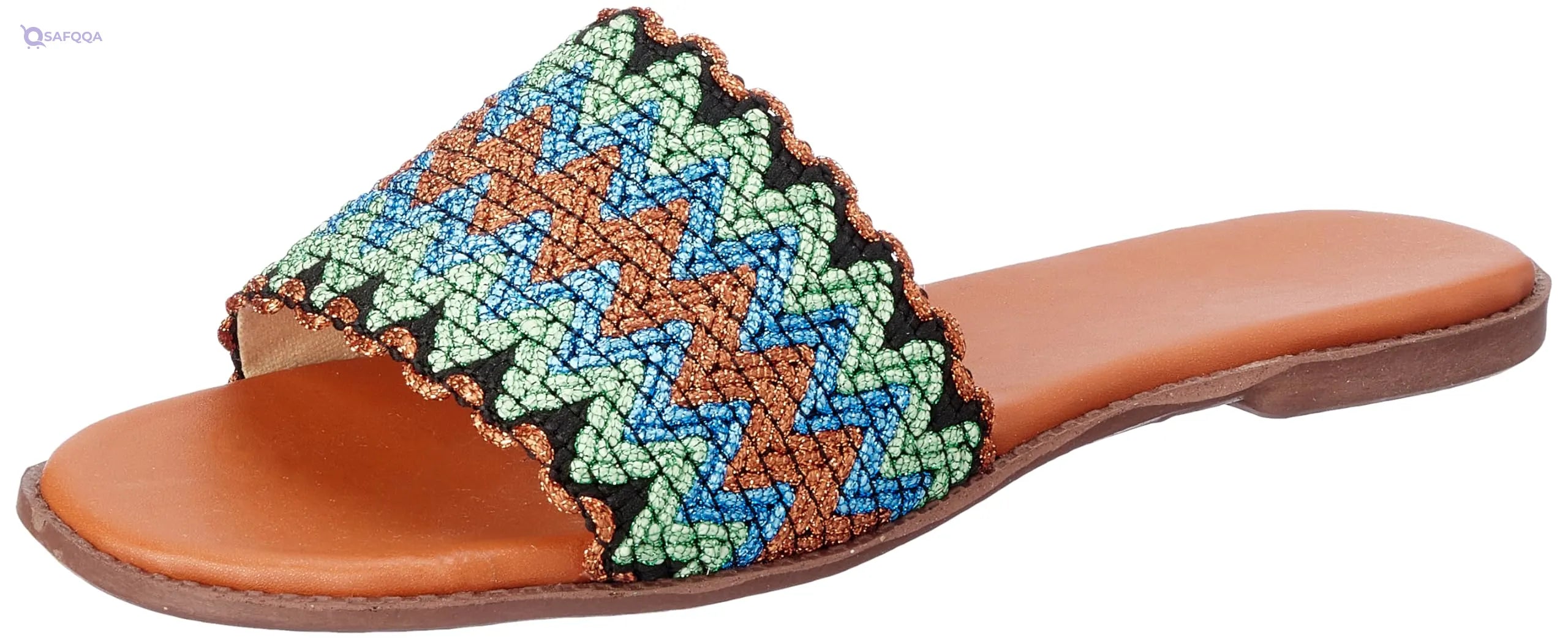SWAY Flat  Slide Slipper For Women ,Soft cushioned sole for all-day comfort. - Safqqa
